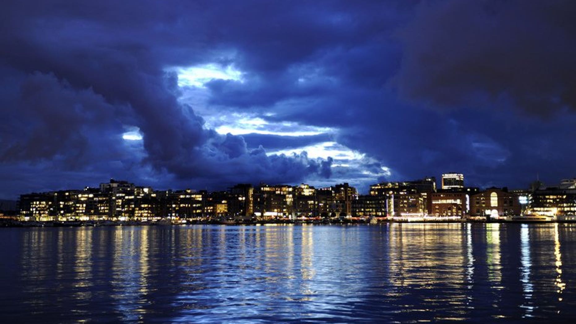 This photo taken on Augut 27, 2010 shows the skyline of Oslo's waterfront and entertainment area. Norway's intelligence agency has blocked US company Apple from flying over Oslo to take 3D aerial photos for its map application, citing national security.