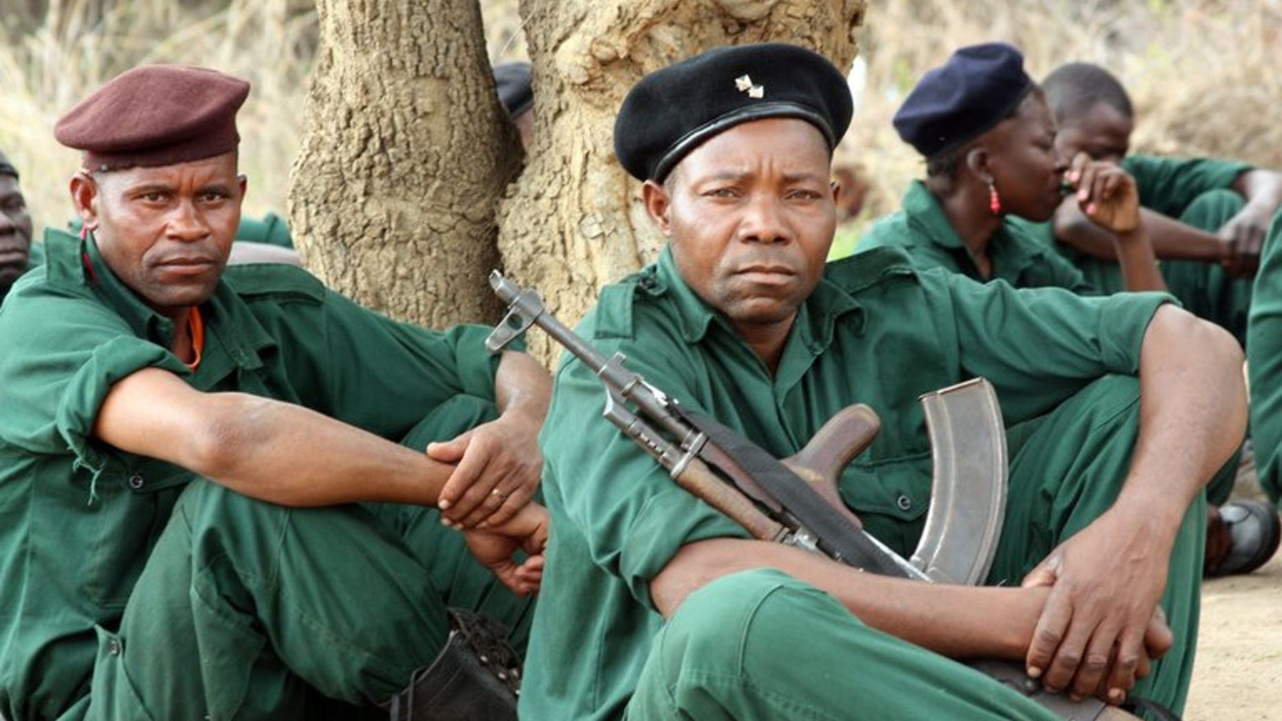 Fighters of former rebel movement Renamo receive military training in Gorongosa's mountains in Mozambique on November 8, 2012. Mozambique police dismissed claims by former rebels Renamo that they had killed 36 soldiers and police, admitting to only one death from the weekend clashes.