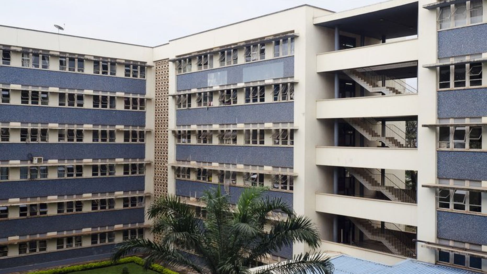 A picture taken on July 31, 2012 shows buildings of the Mulago Hospital in Kampala, Uganda. An Ugandan farmer has been hospitalised with a confirmed case of Crimean-Congo haemorrhagic fever, and a further three people are suspected to have died from the same virus, the health ministry said Friday.