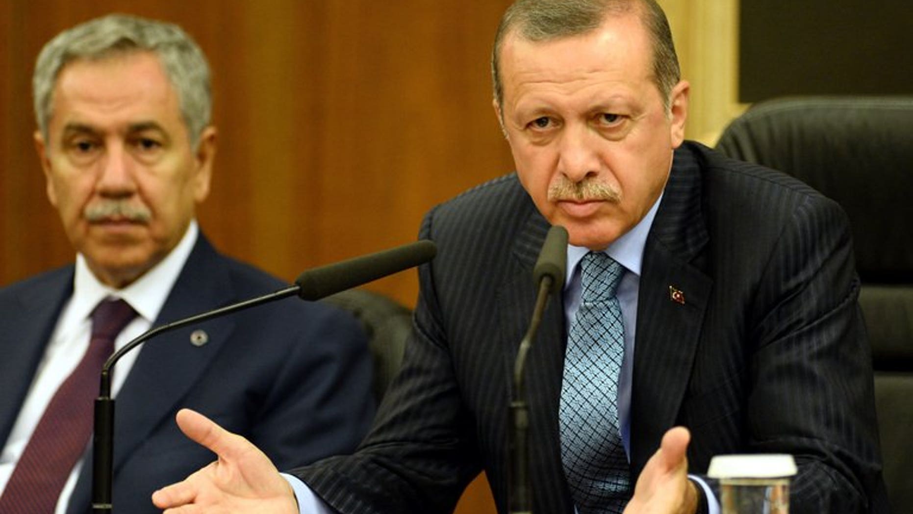 Turkish Prime Minister Recep Tayyip Erdogan speaks in Ankara on August 15, 2013. Turkish Prime Minister Recep Tayyip Erdogan speaks in Ankara on August 15, 2013. Erdogan lashed out Saturday at the international response to the escalating crisis in Egypt, saying organisations including the UN and EU should be ashamed of their inaction.