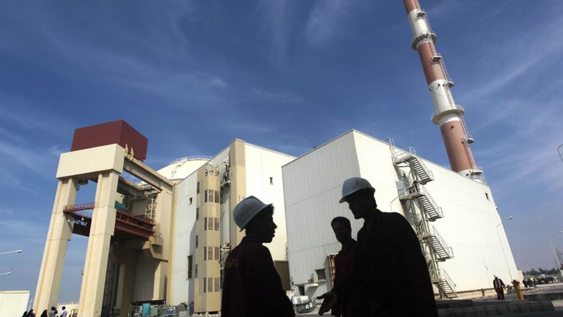 A picture taken on October 26, 2010 shows the reactor building at the Russian-built Bushehr nuclear power plant, 1200 km south of Tehran. Iran has about 18,000 centrifuges, including 10,000 active ones, the outgoing head of the country's atomic agency said Saturday, confirming figures from the UN watchdog overseeing its disputed nuclear drive.