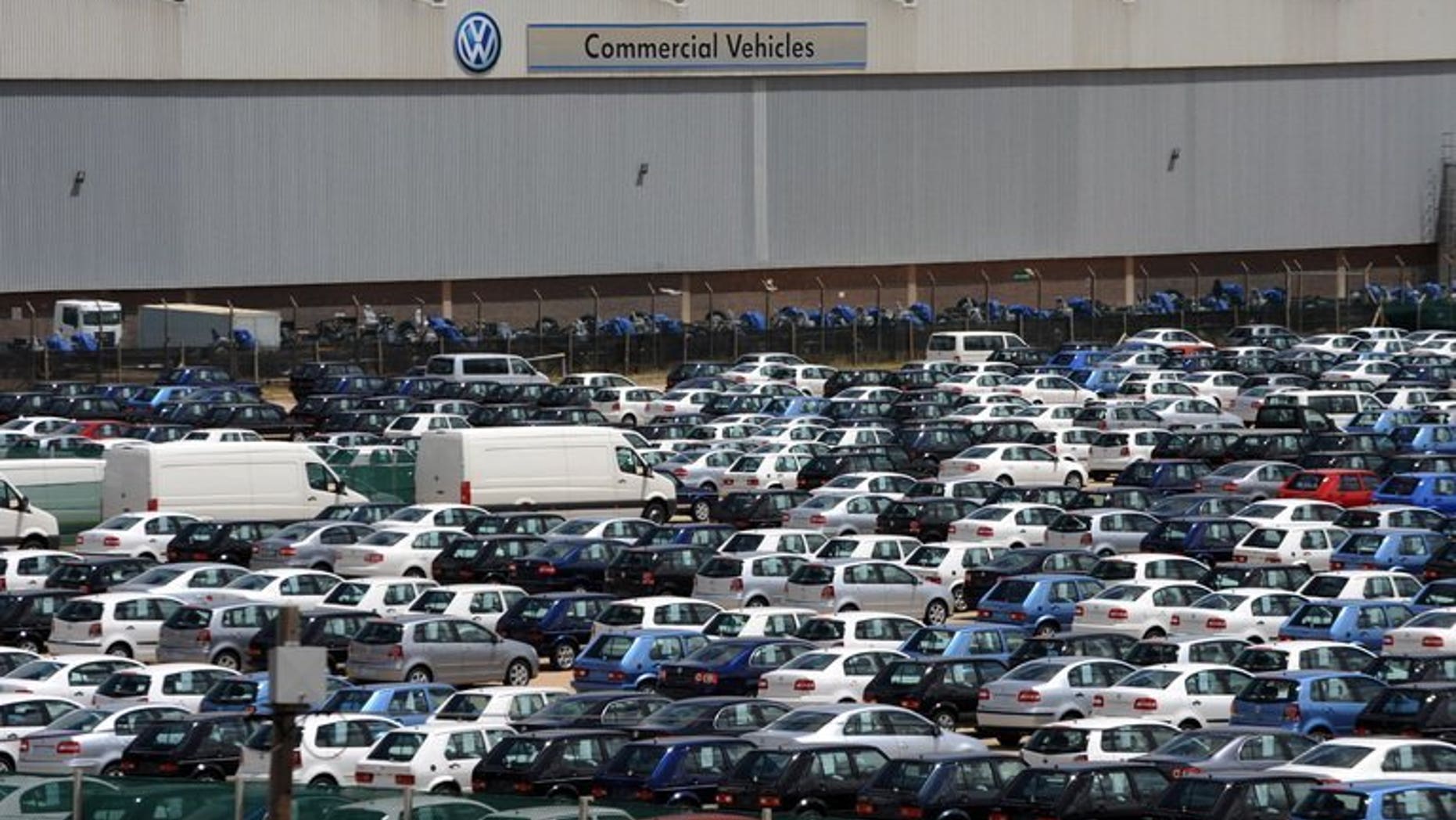 The Volkswagen plant in Port Elizabeth in 2009. Some 30,000 South African auto workers downed tools over pay Monday, bringing production to a halt at BMW, Toyota and other manufacturers, unions said.