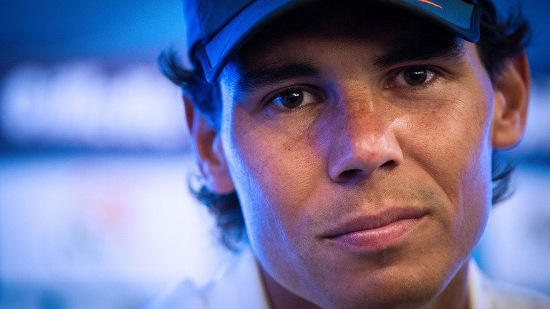 Spanish tennis player Rafael Nadal during a press conference in Sao Paulo, Brazil, on February 12, 2012. Nadal will take part in his first live poker tournament in December, Czech media reports said Friday, after devoting himself to the game since a knee injury last summer knocked him off court for several months .