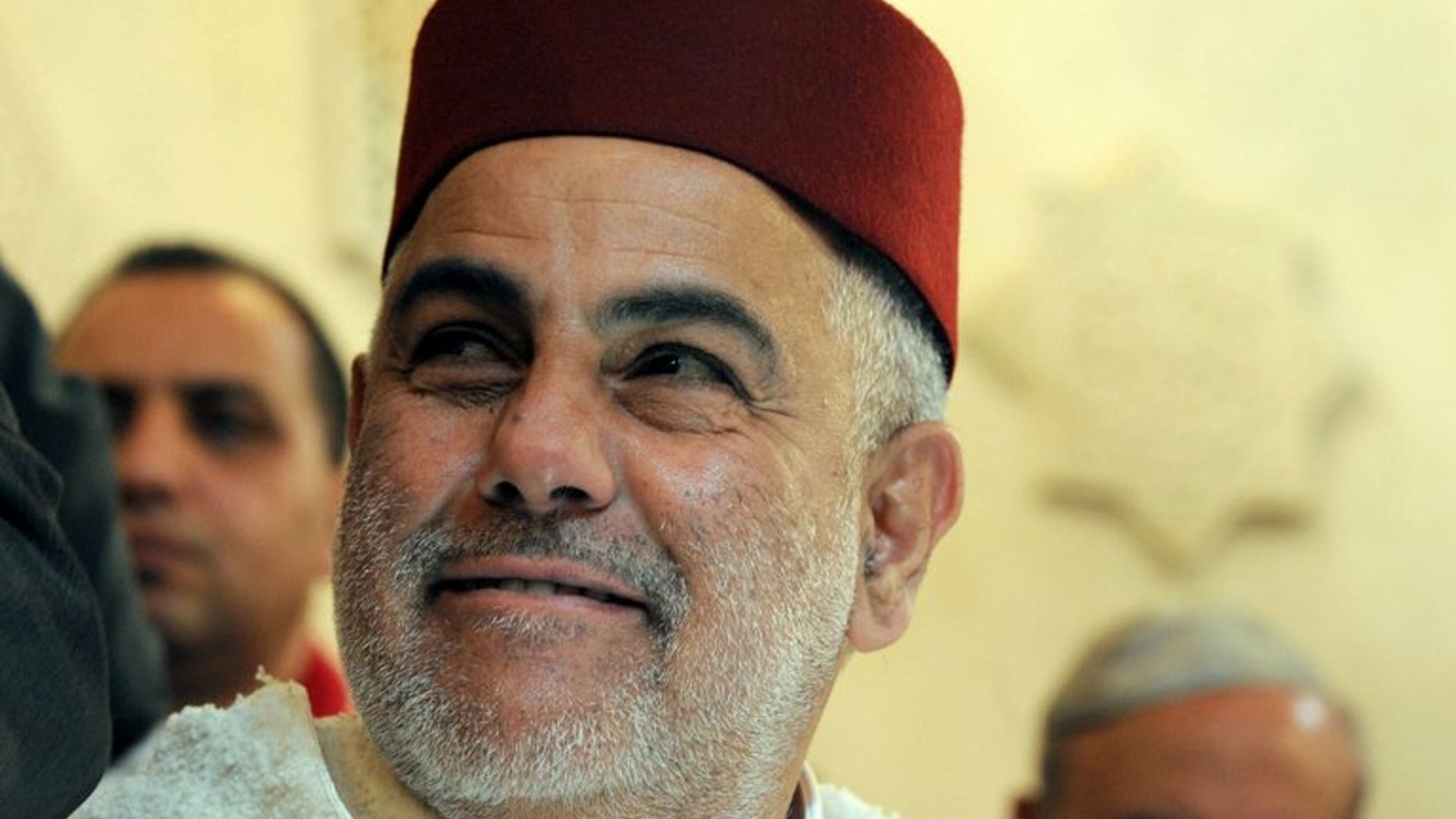 Moroccan Prime Minister Abdelilah Benkirane is pictured in Fez, on February 13, 2013. A wealthy Moroccan businessman was named interim finance minister on Friday, as the ruling Islamist party pursues efforts to form a new coalition government after its main ally quit.