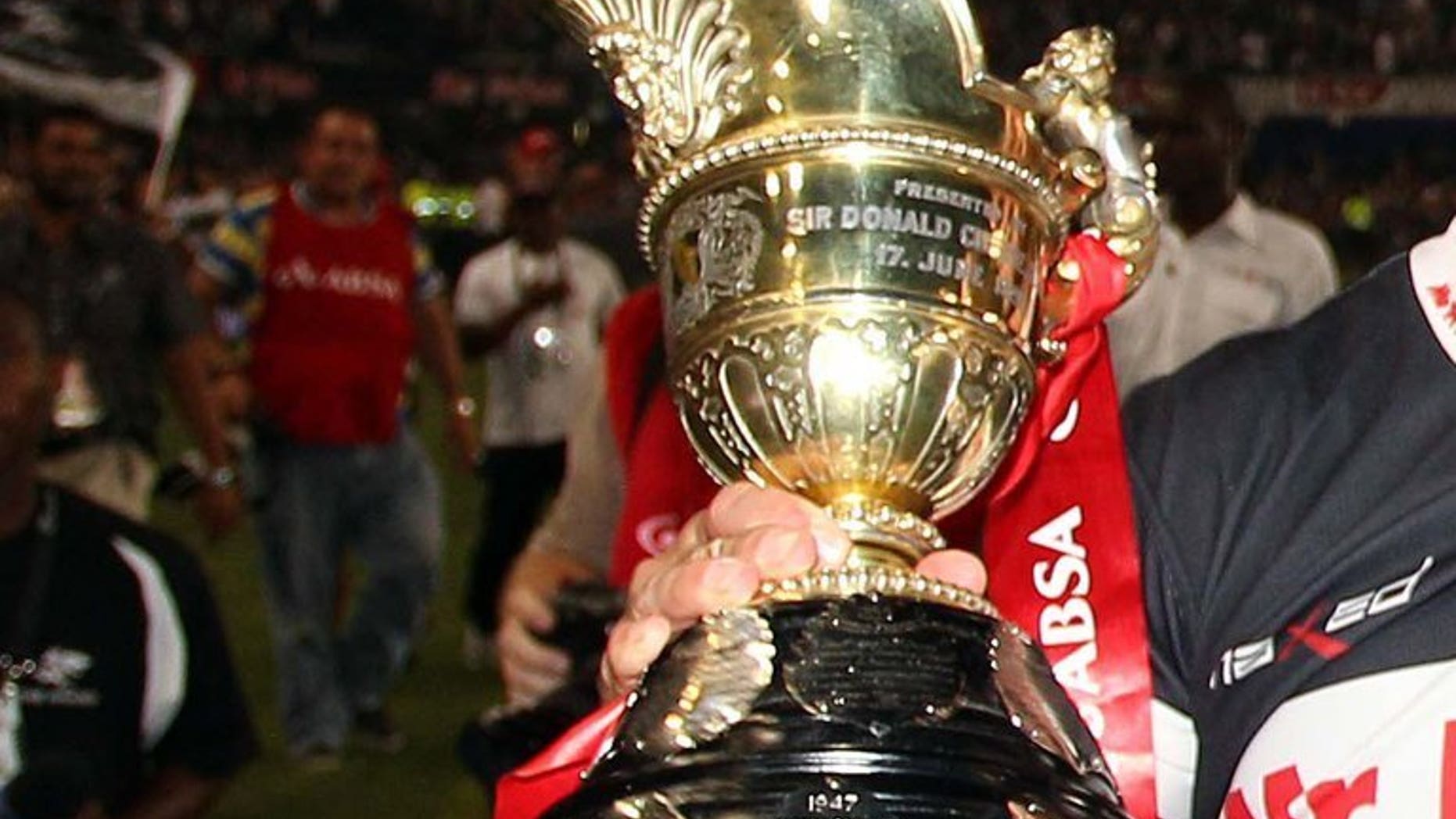 A view of the Currie Cup on October 30, 2010 in Durban, South Africa. Sharks clawed back from a nine-point deficit to defeat Cheetahs 18-15 Friday and go top of the South African Currie Cup table.
