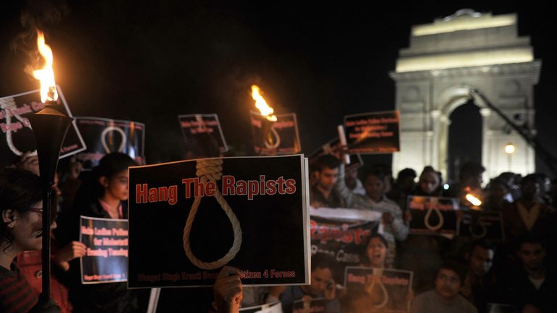Indian students and activists protest the gang-rape of a student in New Delhi on December 19, 2012. Award-winning playwright Yael Farber, whose new work focuses on the fatal gang-rape of an Indian student last December, was inspired by the protests that erupted across the country after the attack.