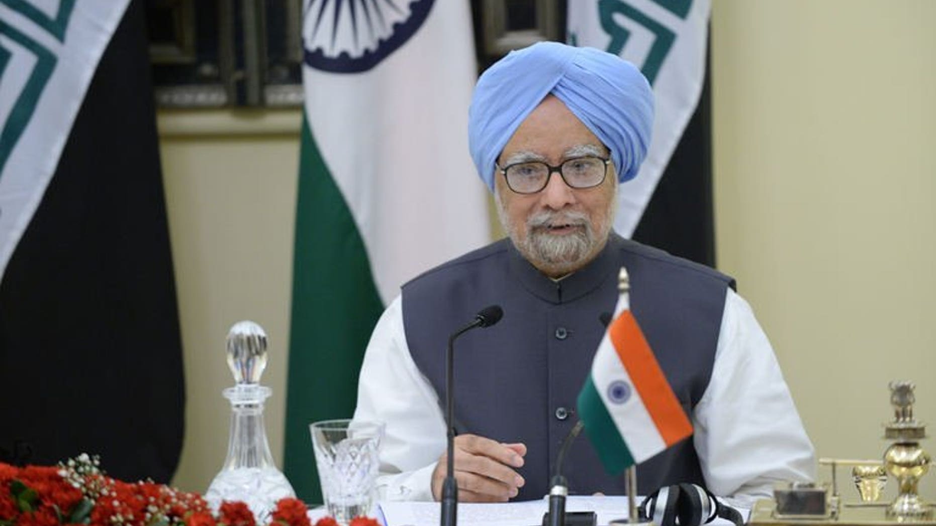 Indian Prime Minister Manmohan Singh, pictured in New Delhi on August 23, 2013. The embattled leader has appealed to the media, increasingly critical of his scandal-hit government, not to launch a "witch hunt" while investigating corruption.