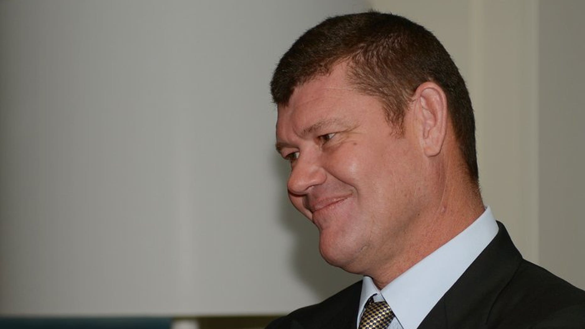 Australian billionaire James Packer in Sydney on July 23, 2013. He and his second wife Erica Baxter have announced their separation after six years of marriage.
