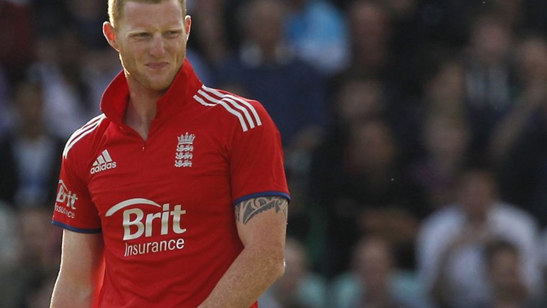England's Ben Stokes at The Oval cricket ground in London on June 25, 2013. Promising England players such as Stokes can use the ongoing one-dayers against Australia to press their Ashes squad claims, according to bowling coach David Saker.