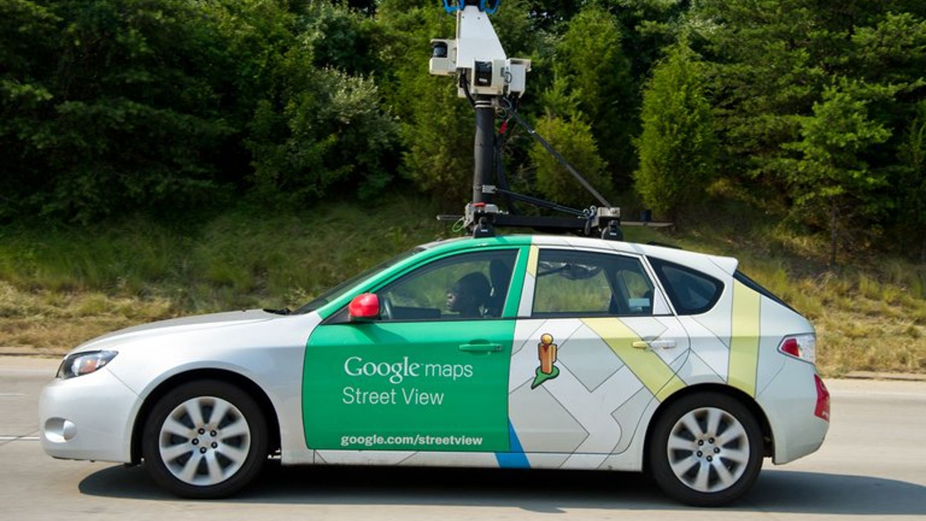A Google Street View drives near Centreville, Virginia, in the United States on June 28, 2012. A driver collecting video data for internet giant Google's Street View feature in Indonesia slammed into two vehicles after trying to flee responsibility for an earlier crash, police said Saturday.