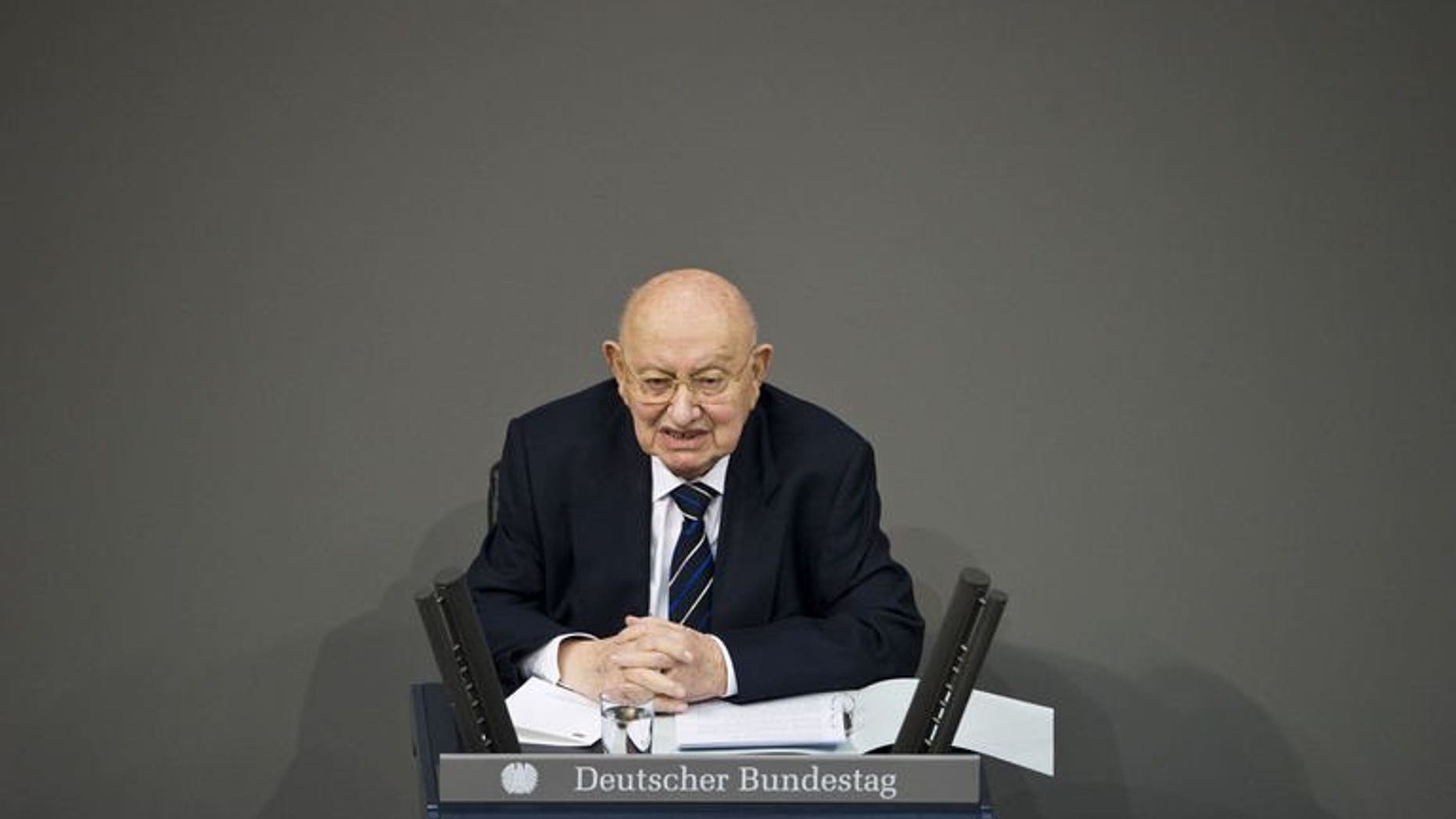 Marcel Reich-Ranicki, Germany's leading literary critic and Holocaust survivor, pictured on January 27, 2013, has died aged 93, the Frankfurter Allgemeine Zeitung newspaper, of which he was book editor for many years, said on Wednesday.
