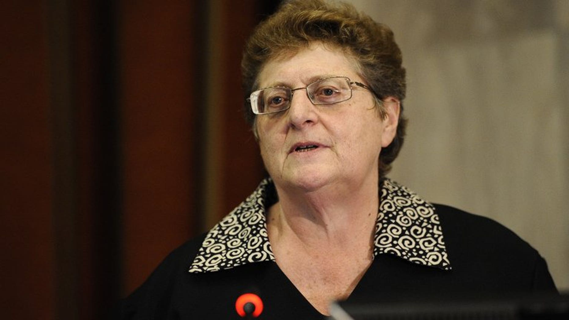 Governor of the South African Reserve Bank Gill Marcus delivers a speech in Pretoria on February 11, 2012. South Africa's Reserve Bank kept interest rates on hold at 5.0 percent as expected, deciding against a rate cut that would stoke inflation fueled by the weak rand.