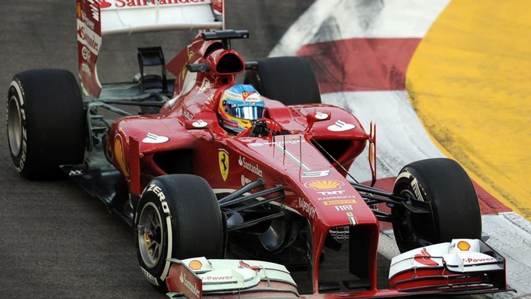 Fernando Alonso drives in the first practice session on September 20, 2013 for the Singapore Grand Prix. McLaren confirmed Friday they are open to the shock return of Ferrari's Fernando Alonso in what would be one of Formula One's most sensational coups.