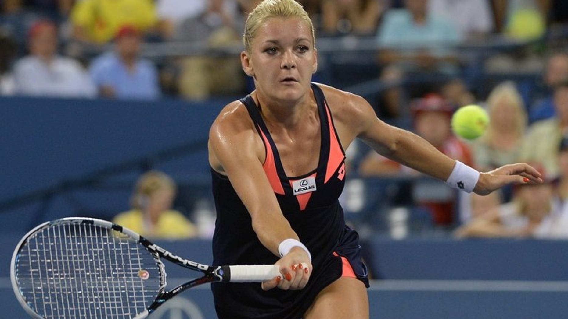 Polish Agnieszka Radwanska plays a point against Russia's Ekaterina Makarova during the 2013 US Open, September 1. Radwanska will face Anastasia Pavlyuchenkova in Sunday's final of the Korea Open after the Russian squeezed past Francesca Schiavone in a thriller.