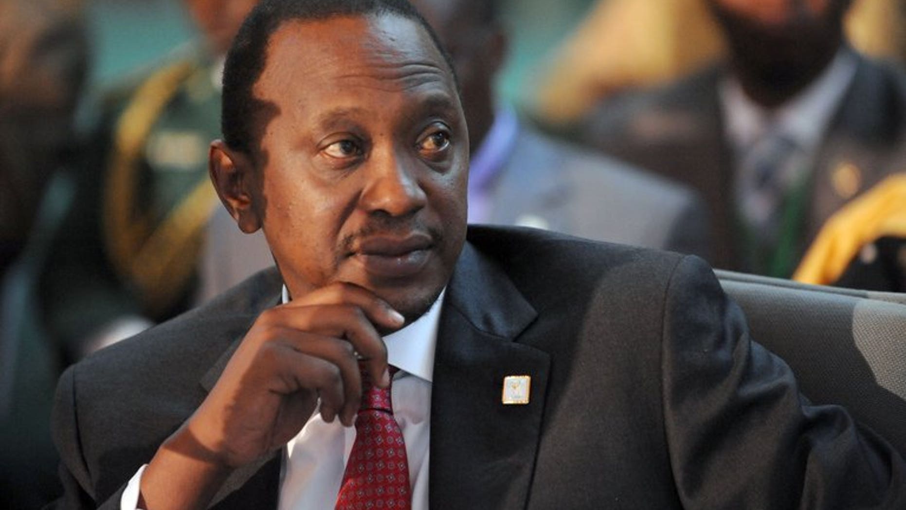 Kenyan President Uhuru Kenyatta attends the African Union Summit on health about HIV/AIDS, TB and malaria in Abuja on July 16, 2013. Kenyatta said Sunday a nephew and his fiancee were among the 59 people confirmed killed in an ongoing siege in an upmarket shopping mall by Somali militants.