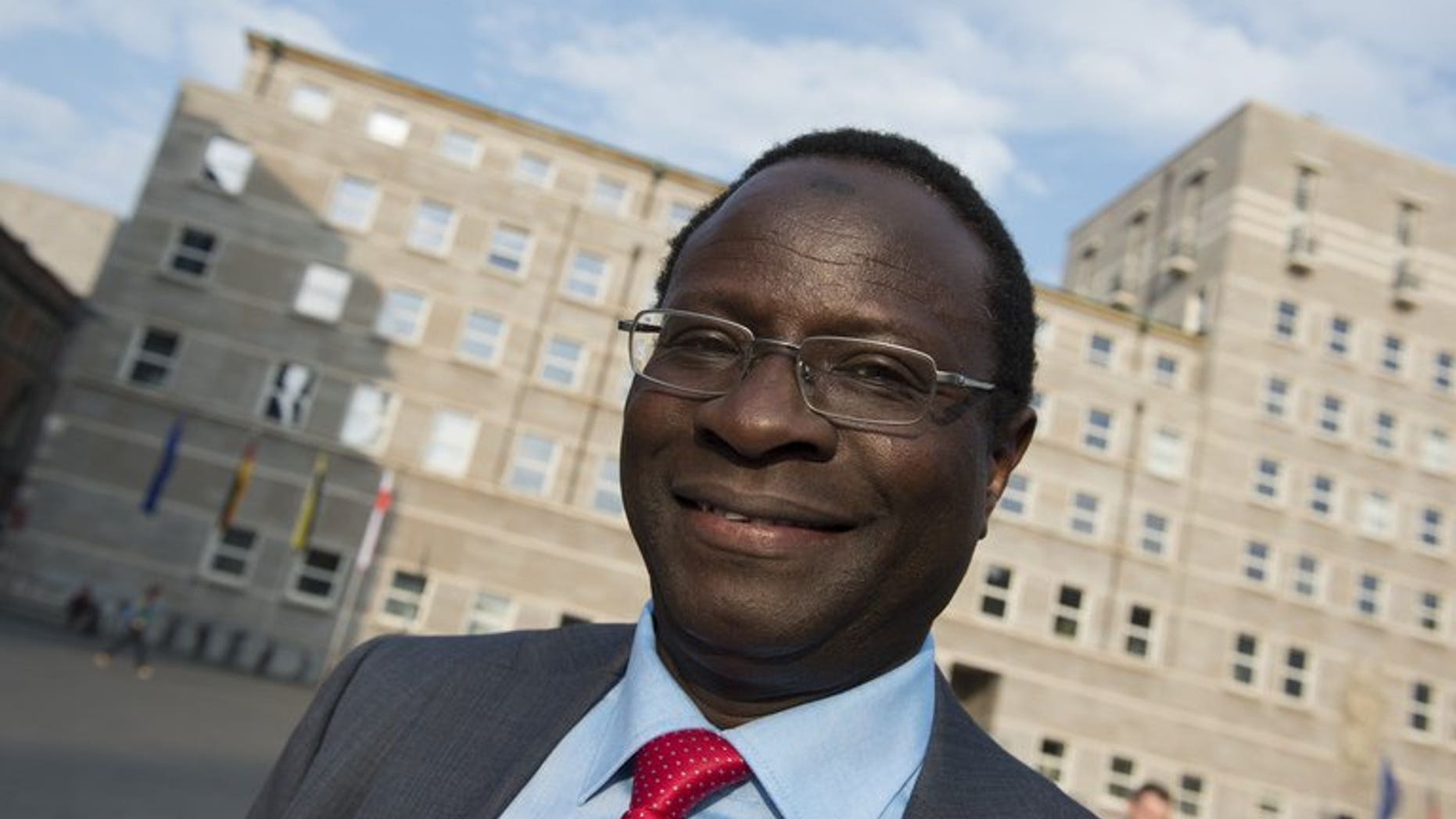 Senegalese-born lawmaker Karamba Diaby in Halle, eastern Germany, on May 6, 2013. Germany's first two lawmakers of African origin cheered their victory as trailblazers after winning in weekend elections.