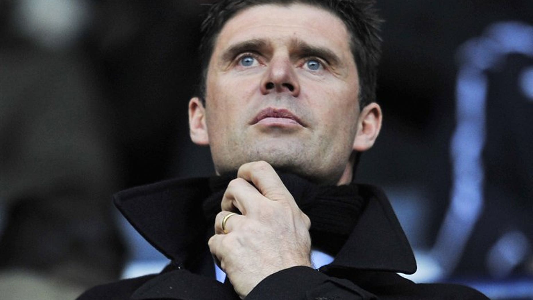 Niall Quinn looks on at White Hart Lane in north London, England on December 18, 2011.