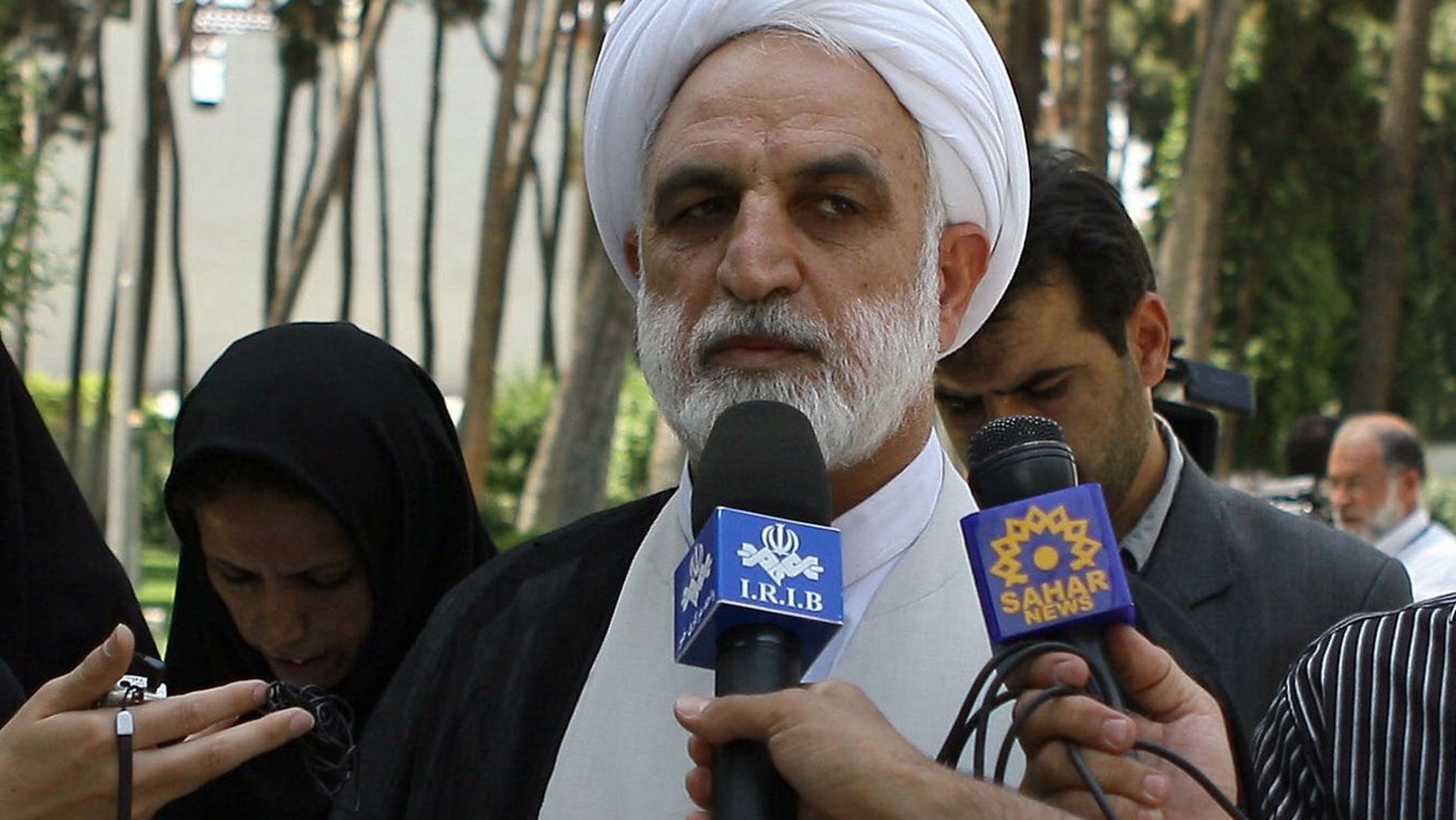 Iran's top prosecutor general Gholam Hossein Mohseni Ejei is pictured in Tehran on June 24, 2009.