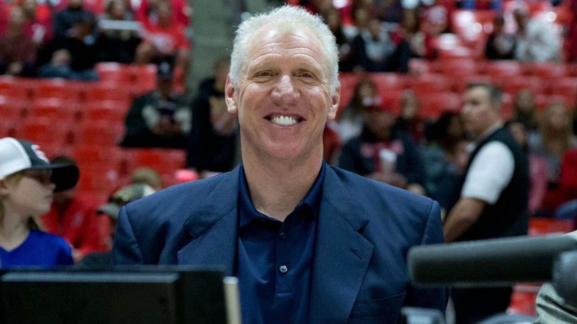 Jan 4, 2015; Salt Lake City, UT, USA; Bill Walton prior to the game between the Utah Utes and the UCLA Bruins at Jon M. Huntsman Center. Utah won 71-39. Mandatory Credit: Russ Isabella-USA TODAY Sports