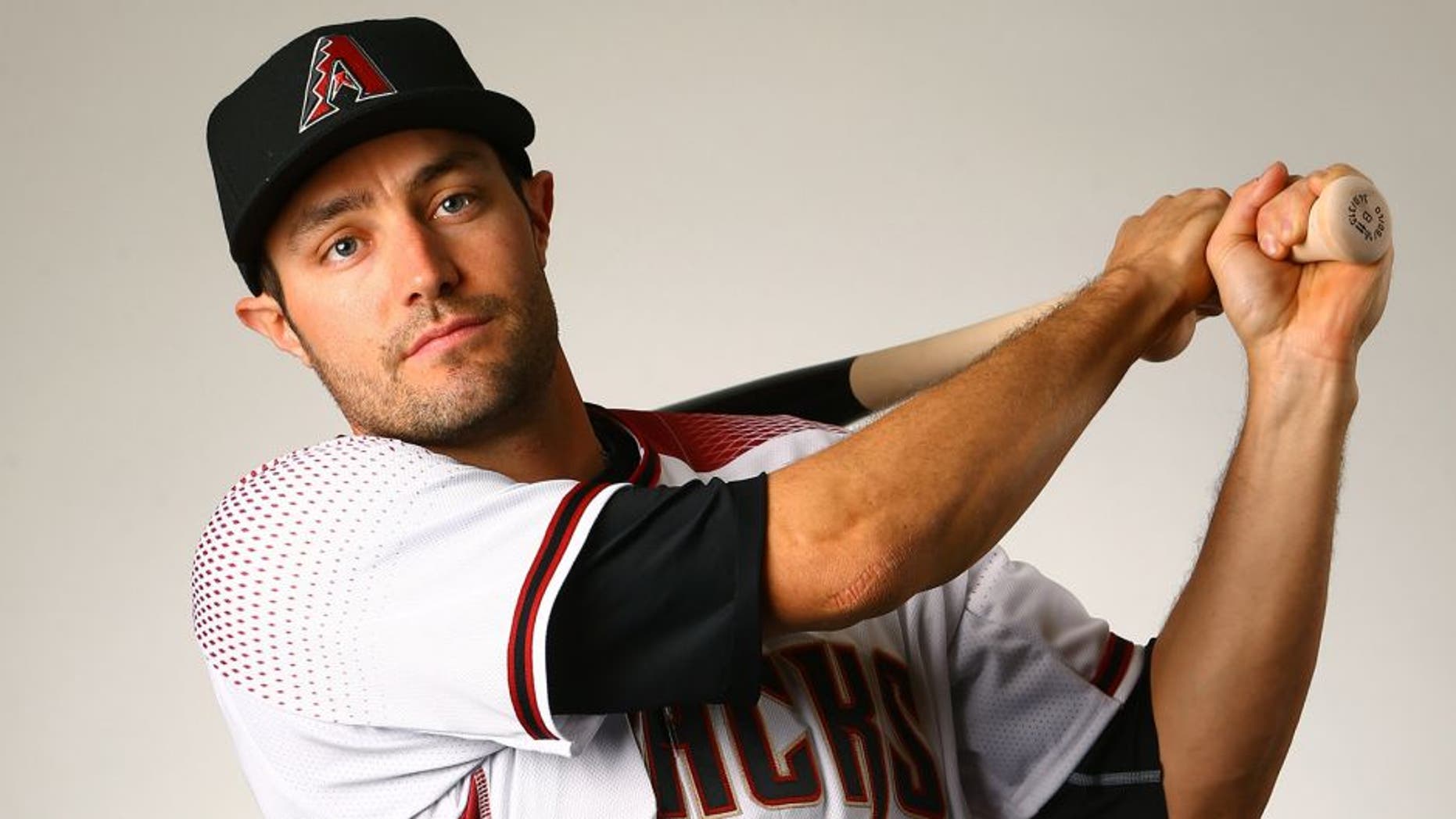Feb 28, 2016; Scottsdale, AZ, USA; Arizona Diamondbacks outfielder A.J. Pollock poses for a portrait during photo day at Salt River Fields at Talking Stick. Mandatory Credit: Mark J. Rebilas-USA TODAY Sports