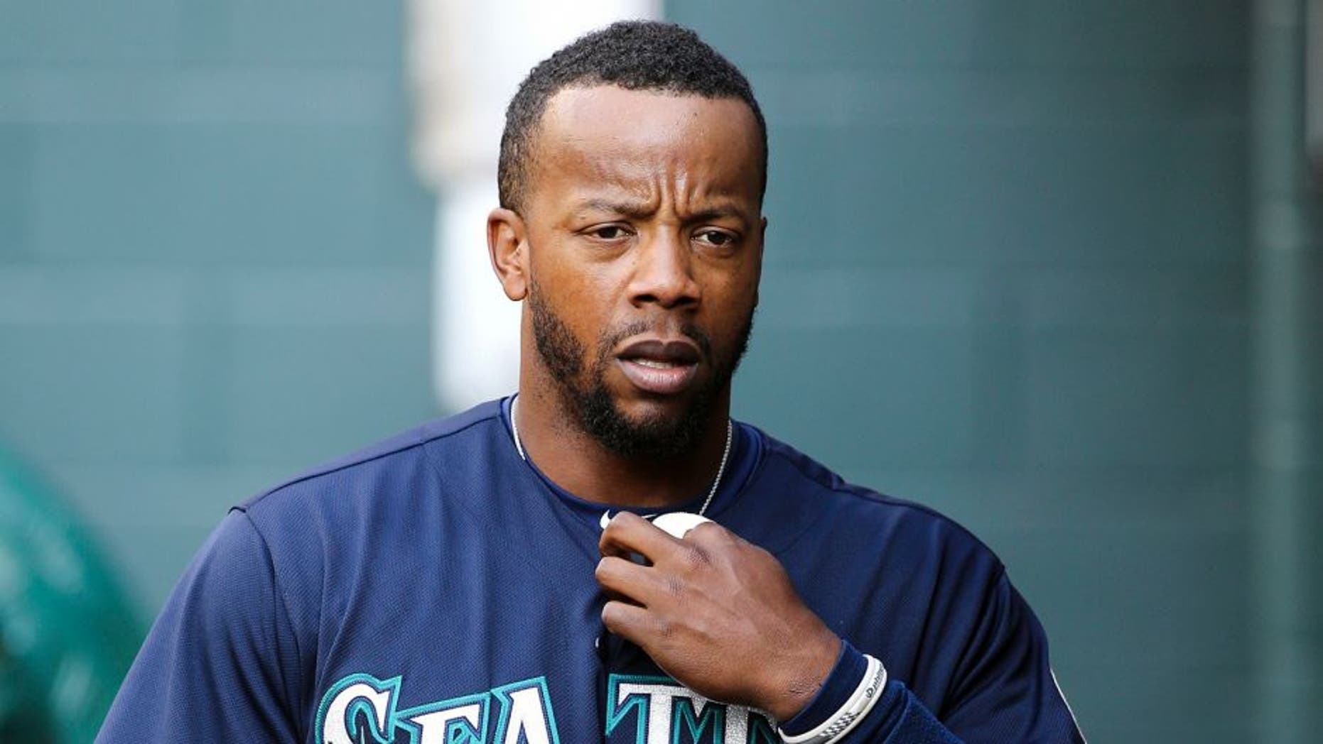May 2, 2015; Houston, TX, USA; Seattle Mariners left fielder Rickie Weeks (25) before a game against the Houston Astros at Minute Maid Park. Mandatory Credit: Troy Taormina-USA TODAY Sports