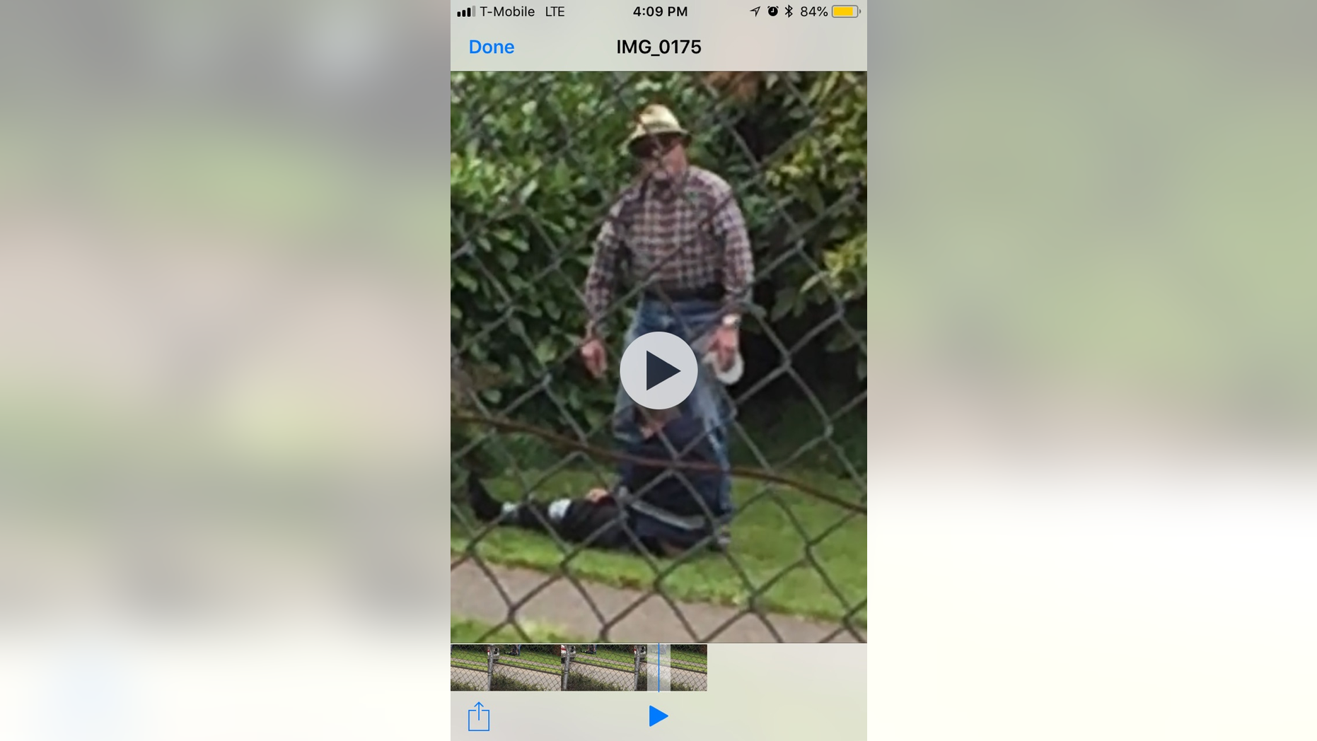 A child was seen duct-taped next to an older man outside an elementary school in Washington.