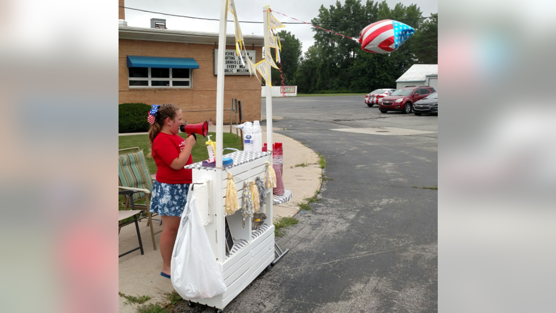 A girl in Michigan is fundraising for veterans using her lemonade stand.