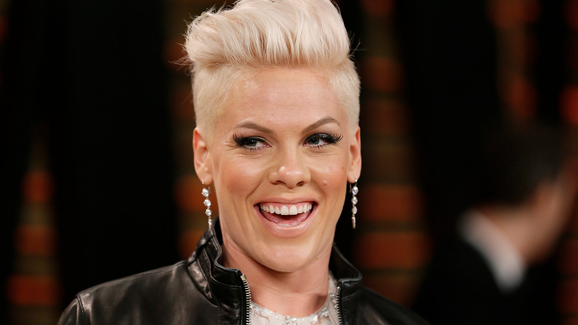 Singer Pink arrives at the 2014 Vanity Fair Oscars Party in West Hollywood, California March 2, 2014.