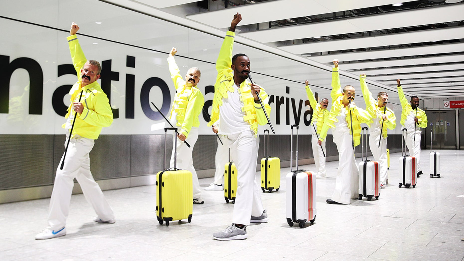 British Airways and Heathrow Airport teamed up to honor Freddie Mercury for his birthday Wednesday.