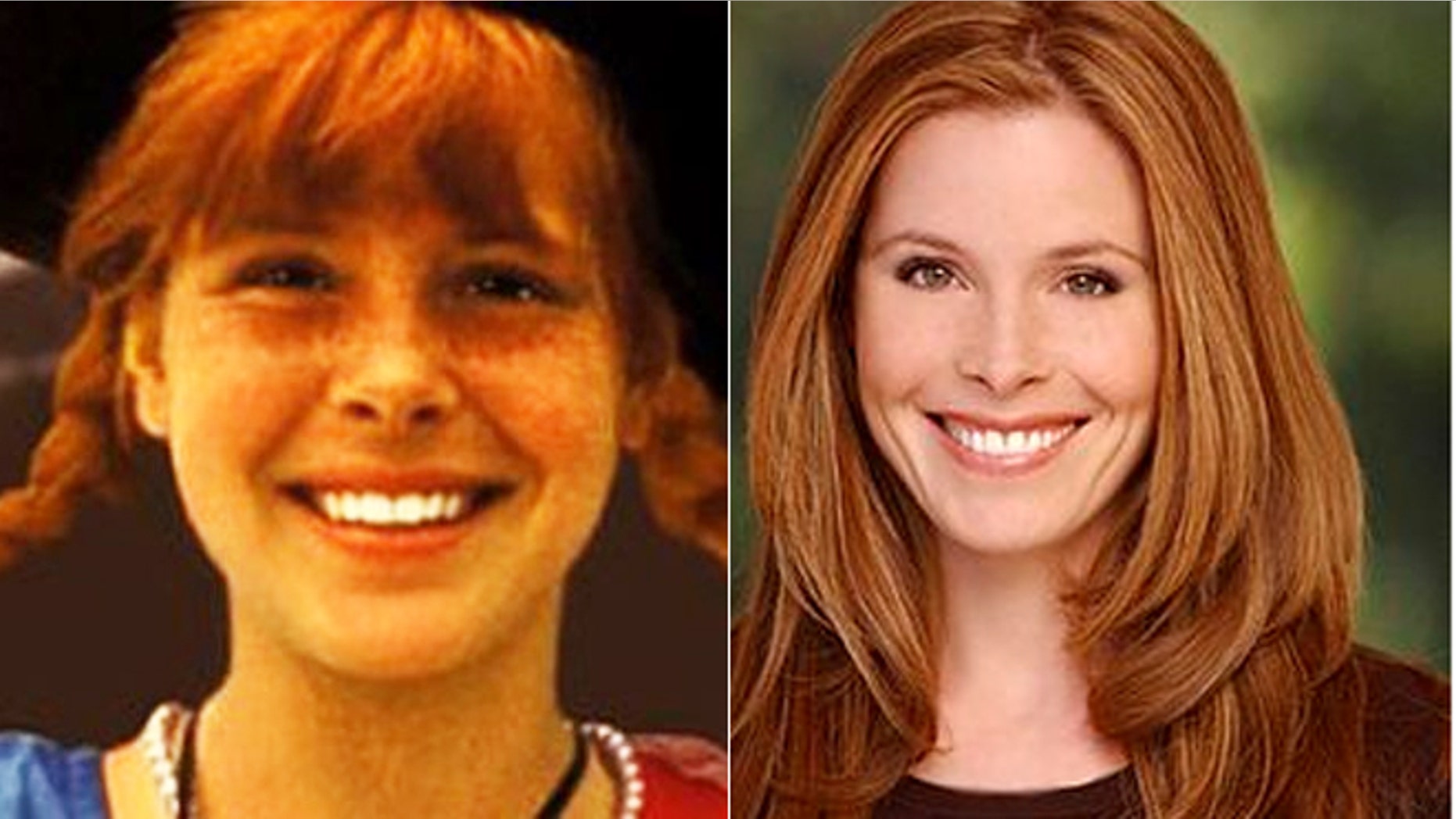 Tami Erin is seen as "Pippi Longstocking," left, and in recent years.
