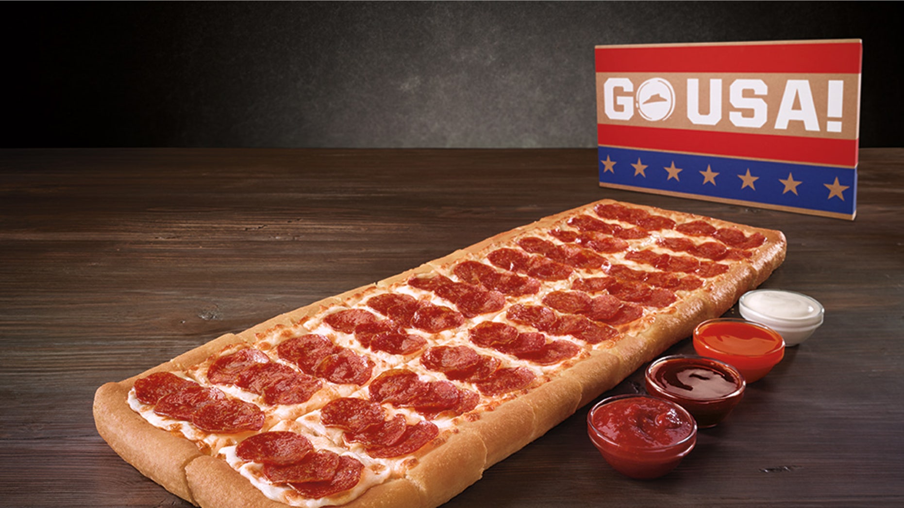 The most patriotic pizza ever?