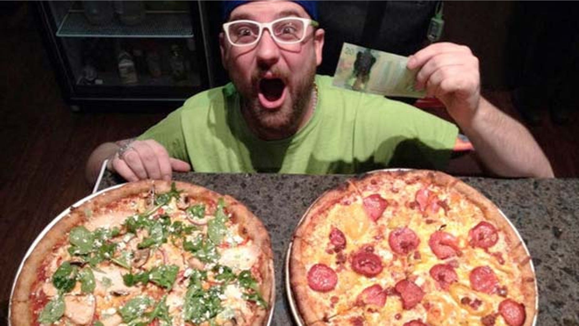 Mega ILL's pot-infused pizza.