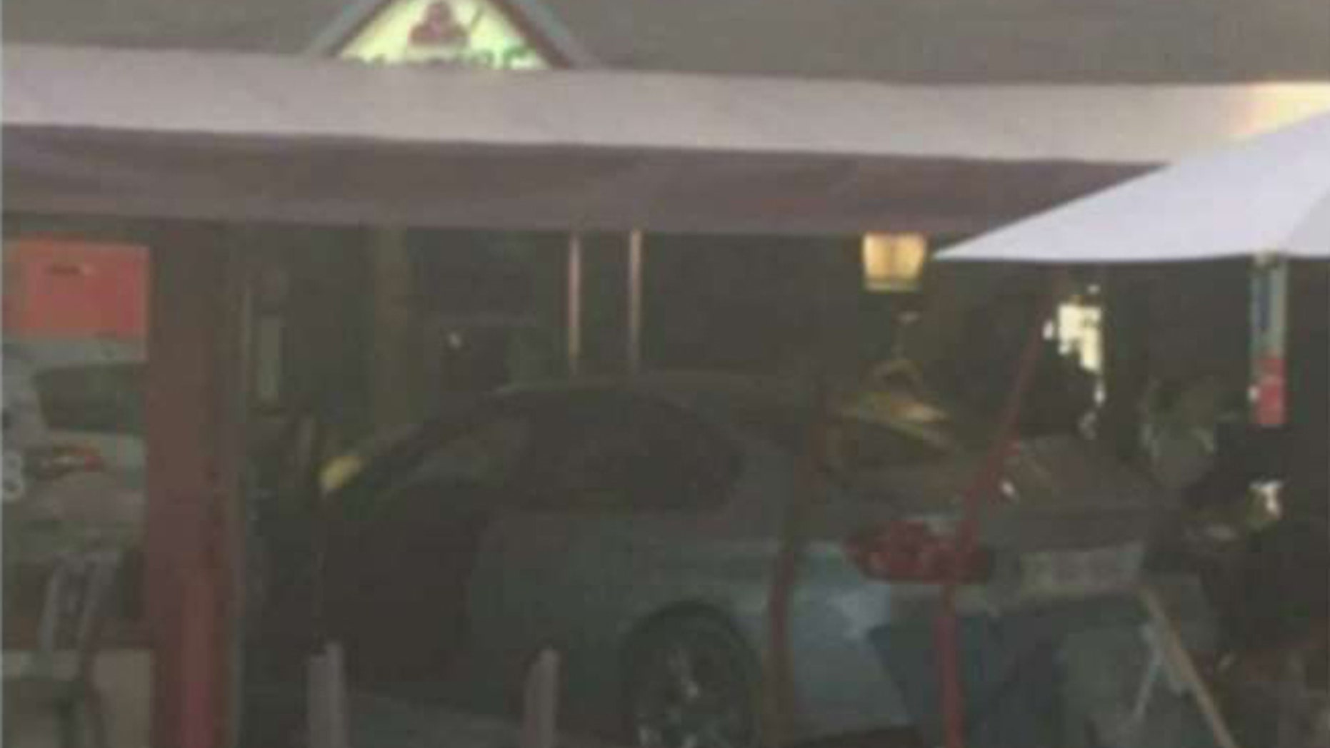 A man intentionally slammed his vehicle into patrons at a pizzeria near Paris on Monday, police say.