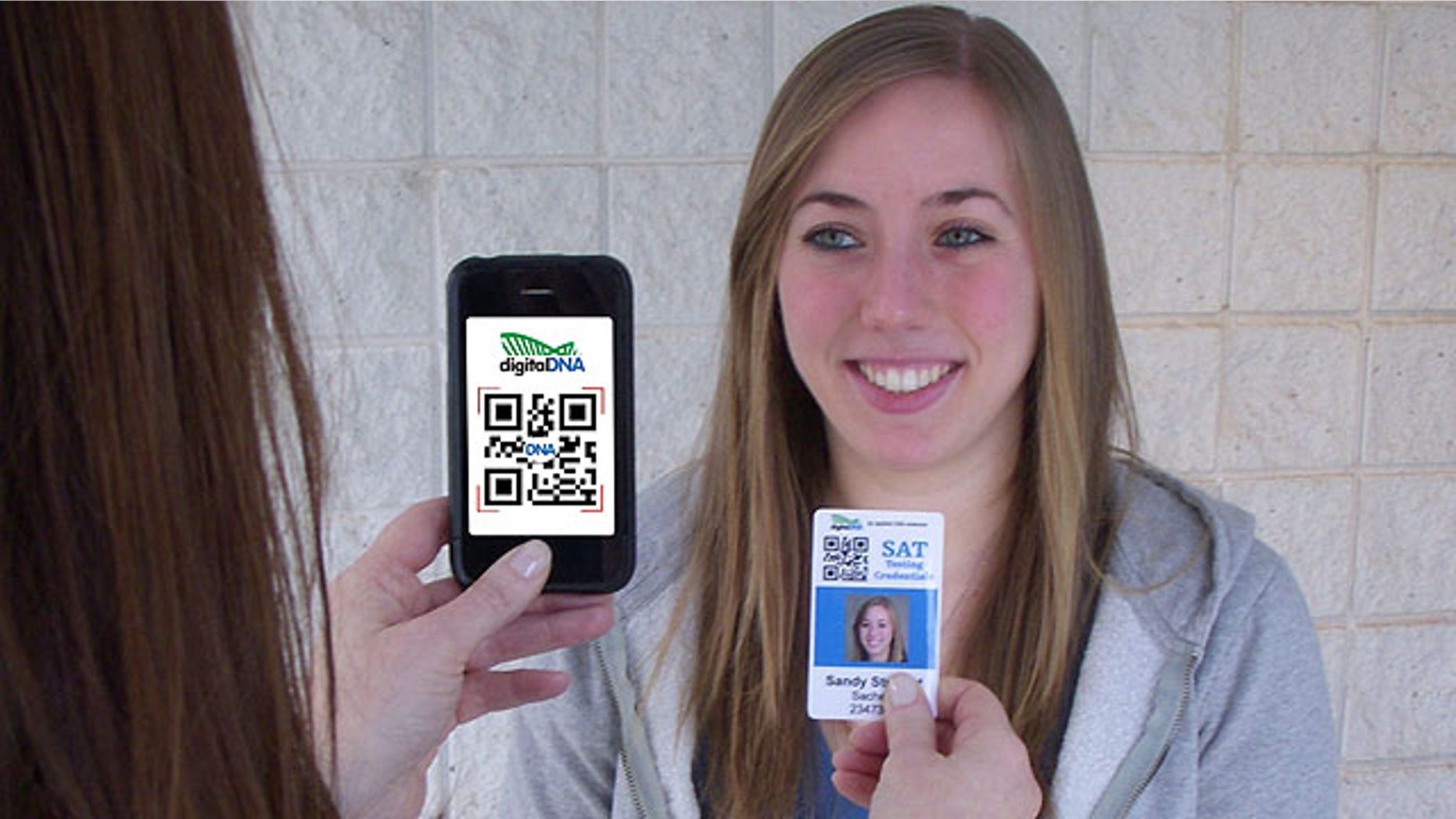 Once embedded into the card, Heyward said the "digital DNA" is then scanned using a smartphone and sent wirelessly to a secure database in a private cloud.