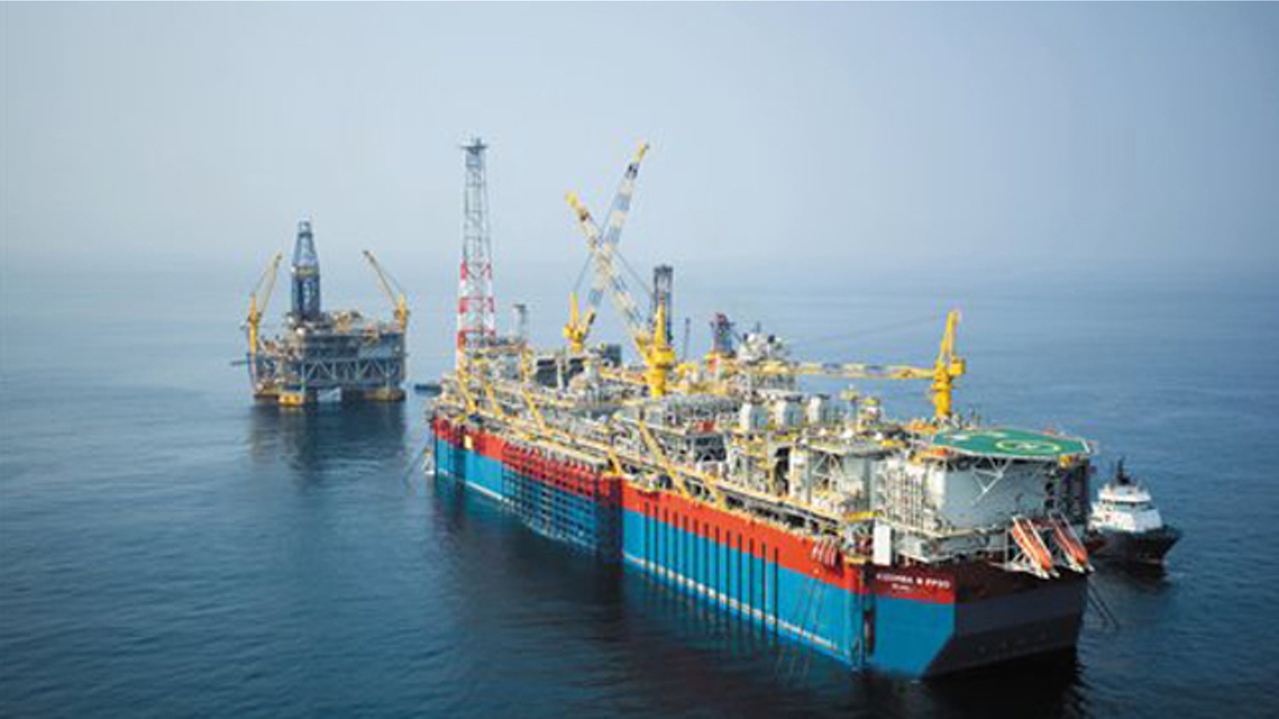 Shown here is the Kizomba B development in Angola Block 15, a deepwater drilling project.