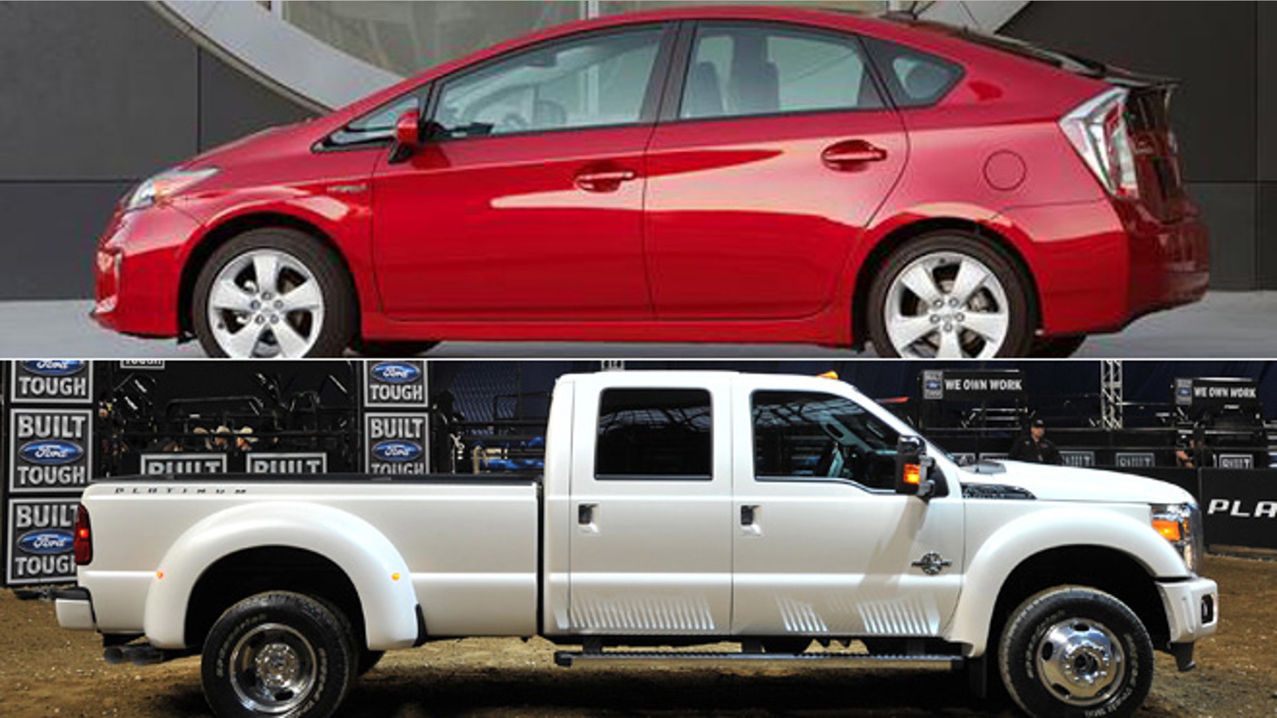 2013 Toyota Prius/2013 Ford F-Series Super Duty Platinum