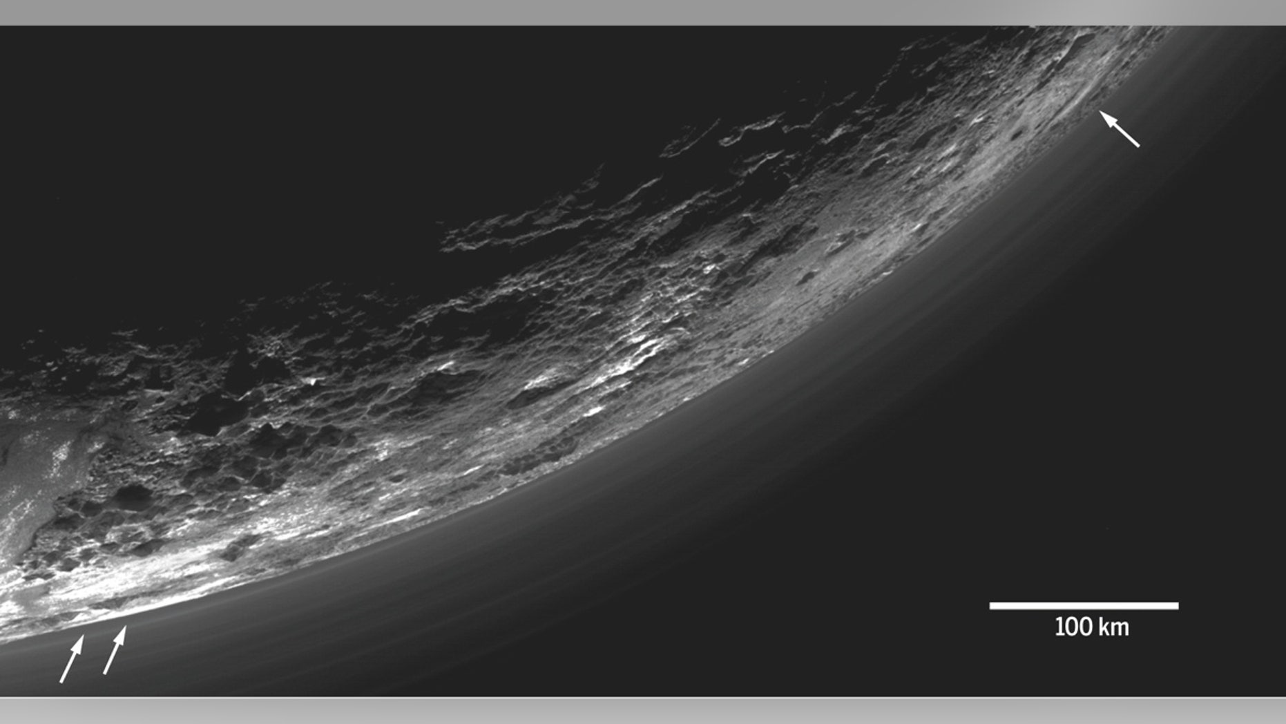 View of Pluto's Atmosphere