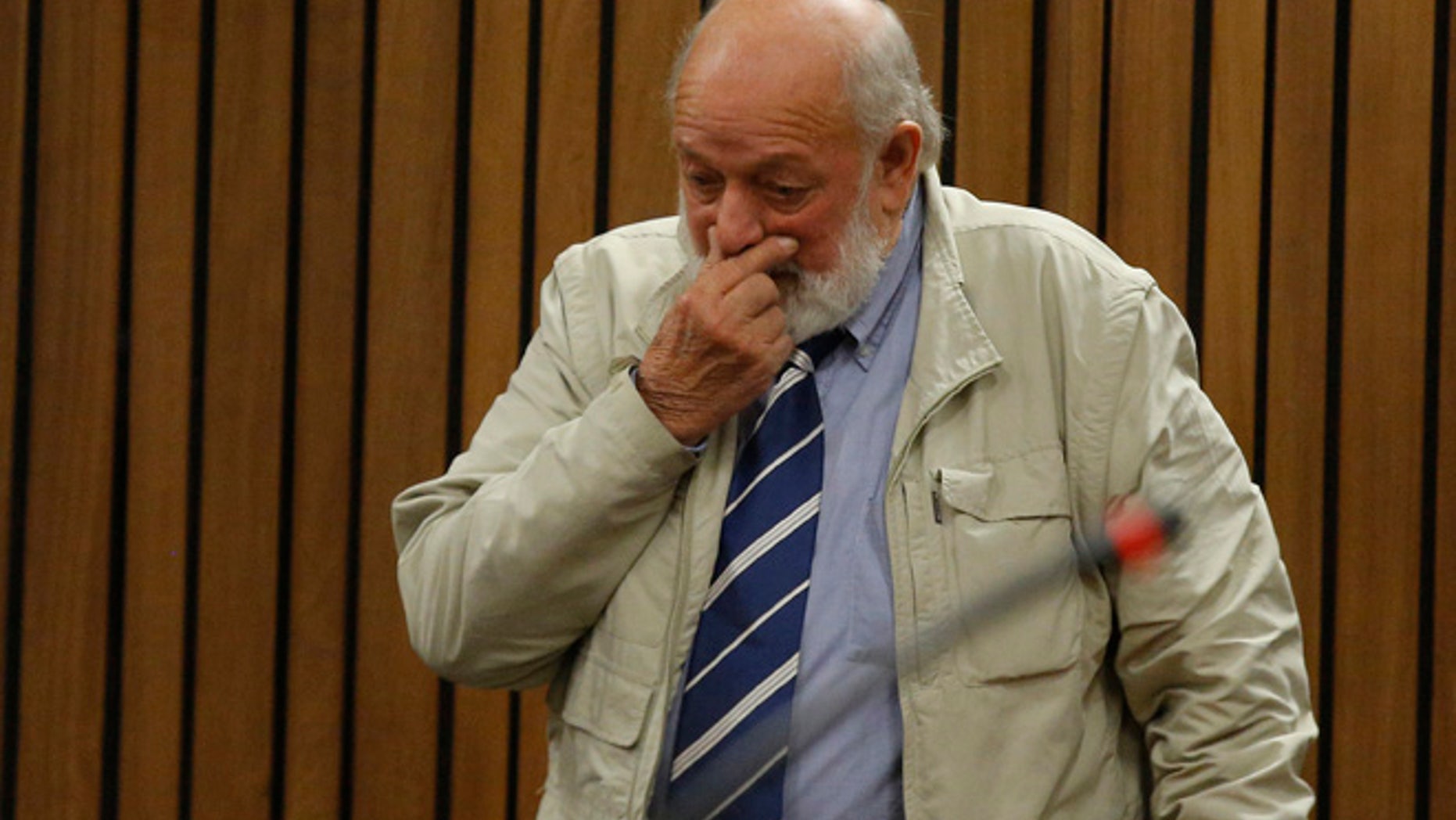 The father of Reeva Steenkamp told the South African court that he wants Oscar Pistorius “to pay for what he did.”