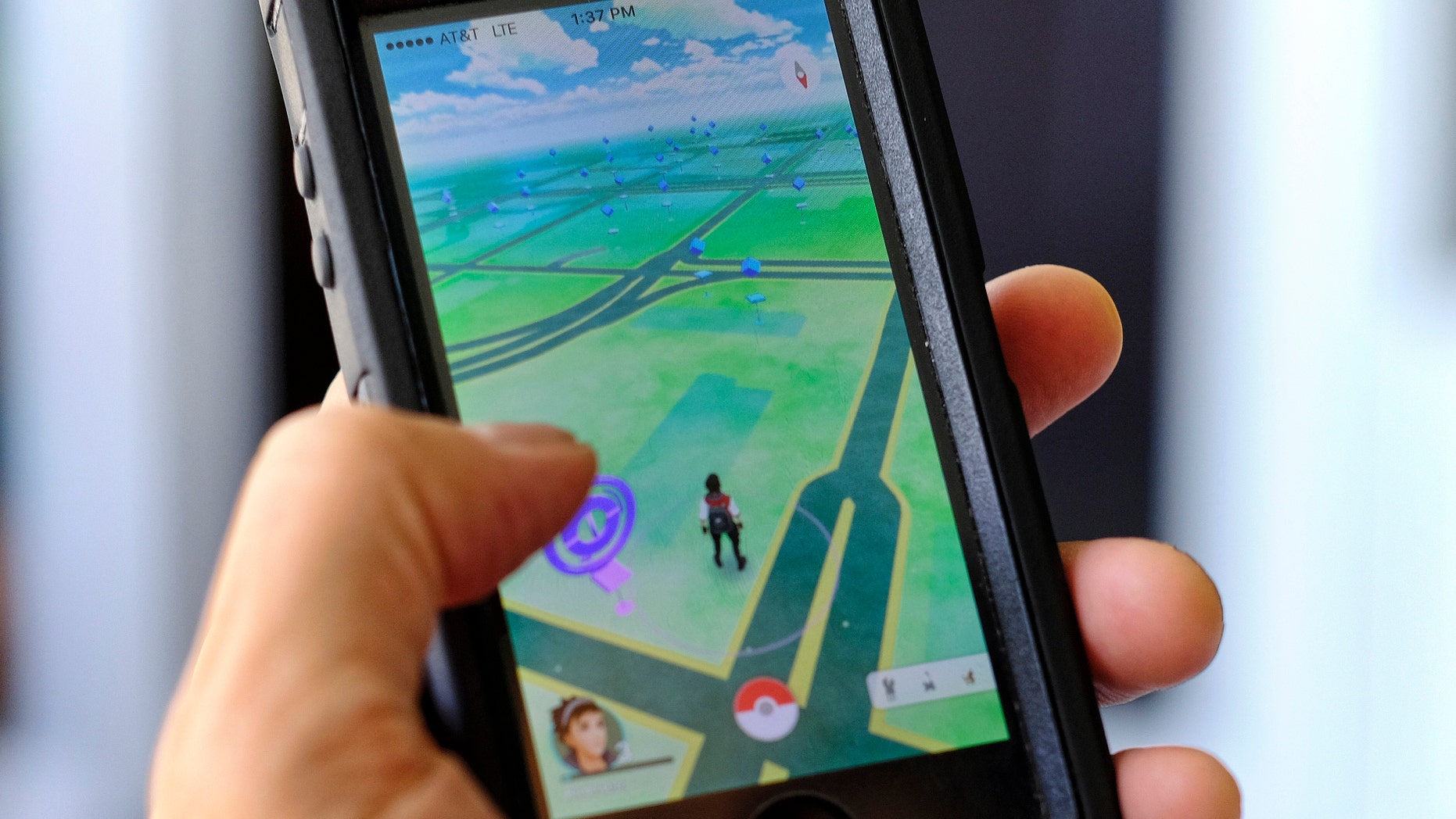 Pokemon Go is displayed on a cell phone in Los Angeles on Friday, July 8, 2016.