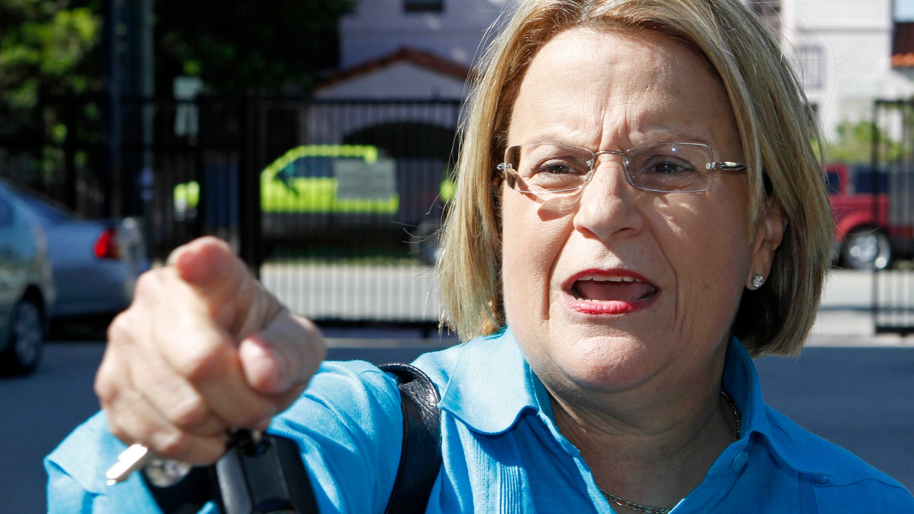 FILE: In this photo taken Nov. 9, 2010, Rep. Ileana Ros-Lehtinen, R-Fla., talks to a reporter in Miami Beach, Fla.