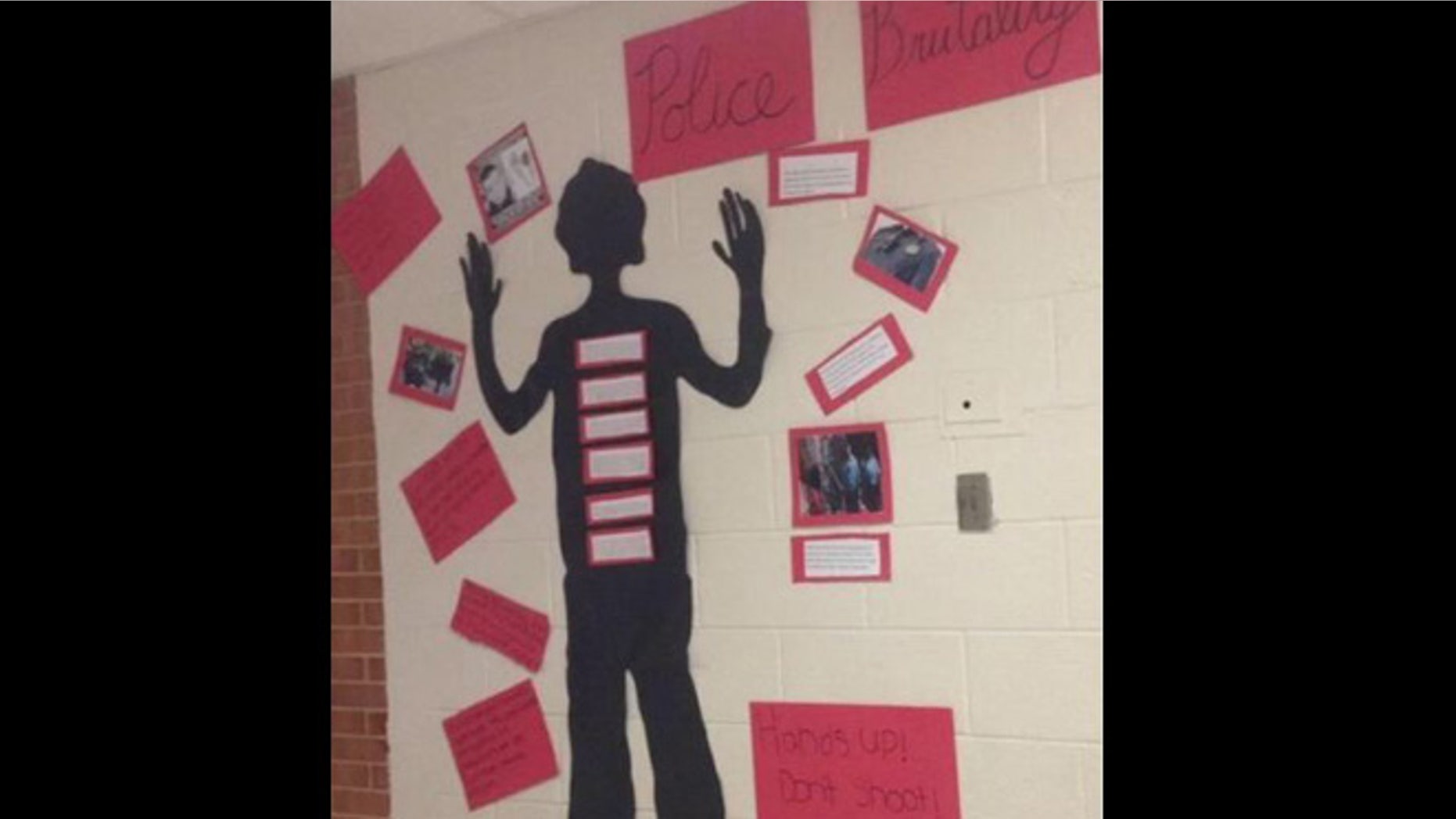 This display has divided students and administrators at a New Jersey high school.