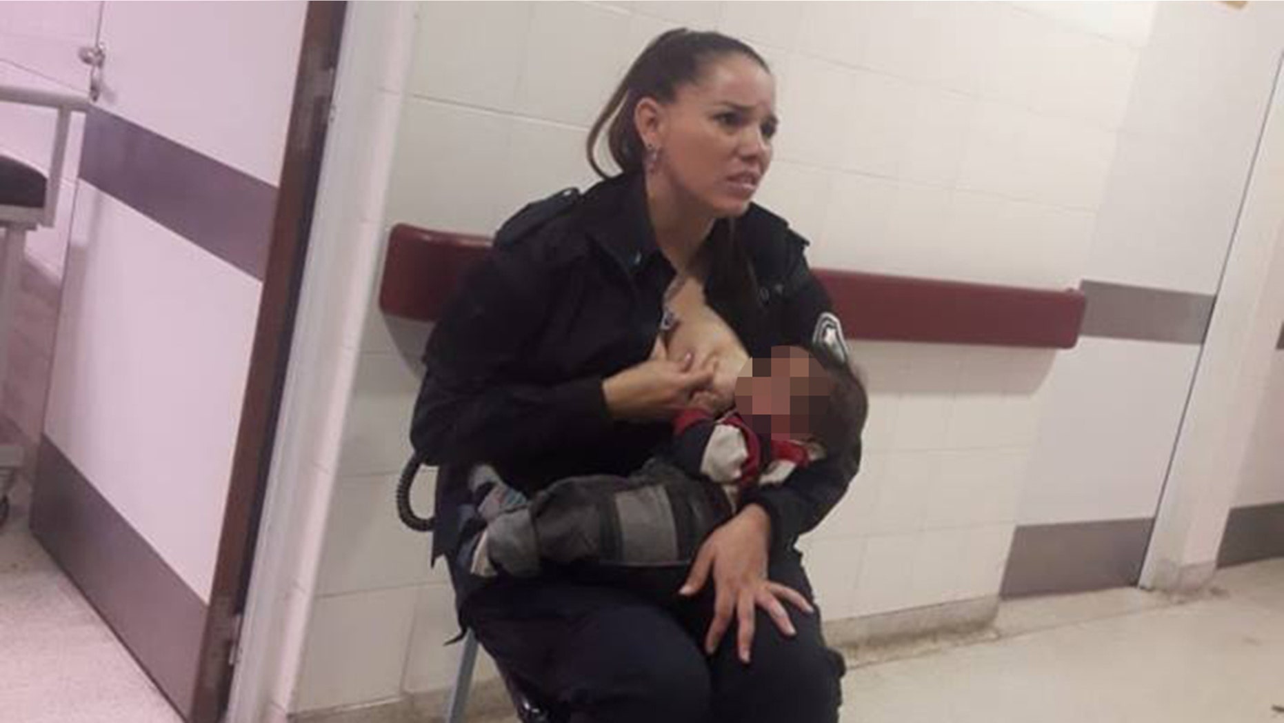 Celeste Ayala was captured breastfeeding a malnourished child.