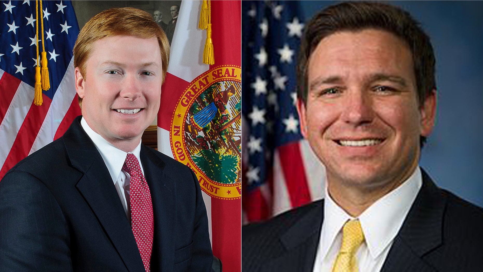 Florida Agriculture Commissioner Adam Putnam, left, and U.S. Rep. Ron DeSantis.