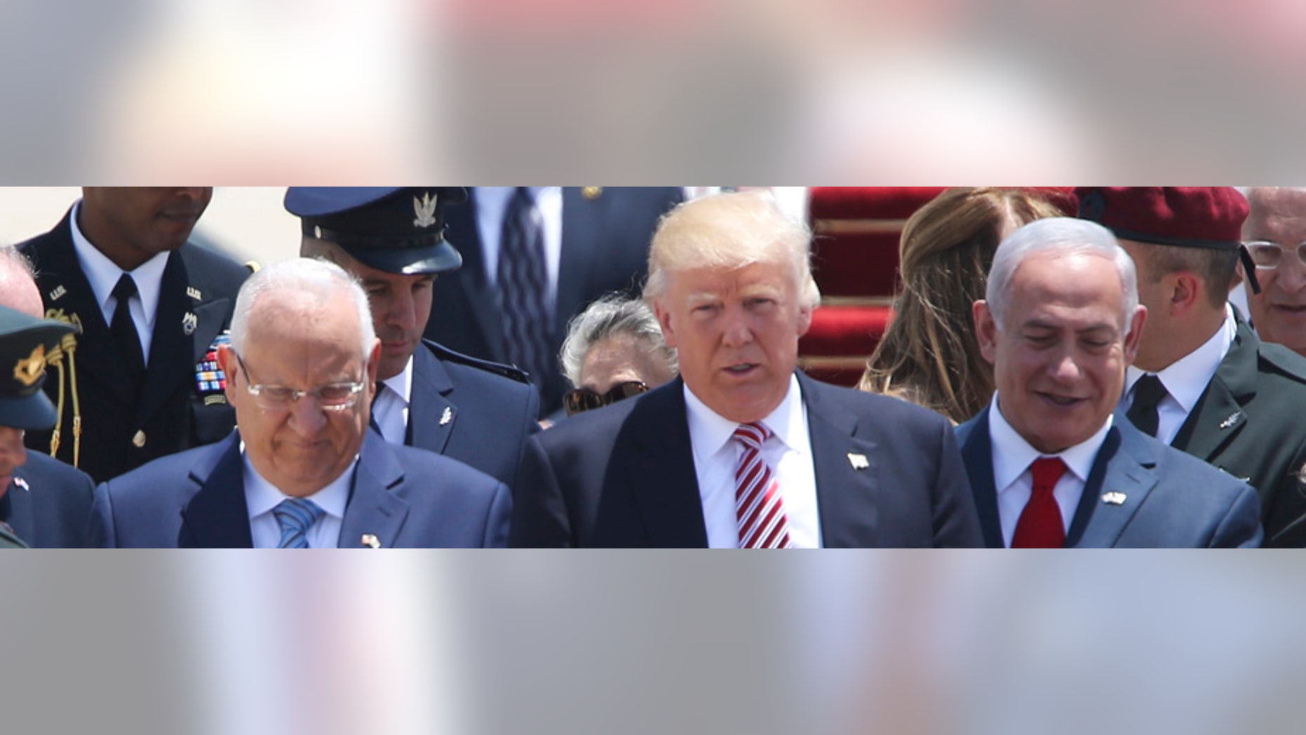 President Donald Trump in Tel Aviv May 22, 2017
