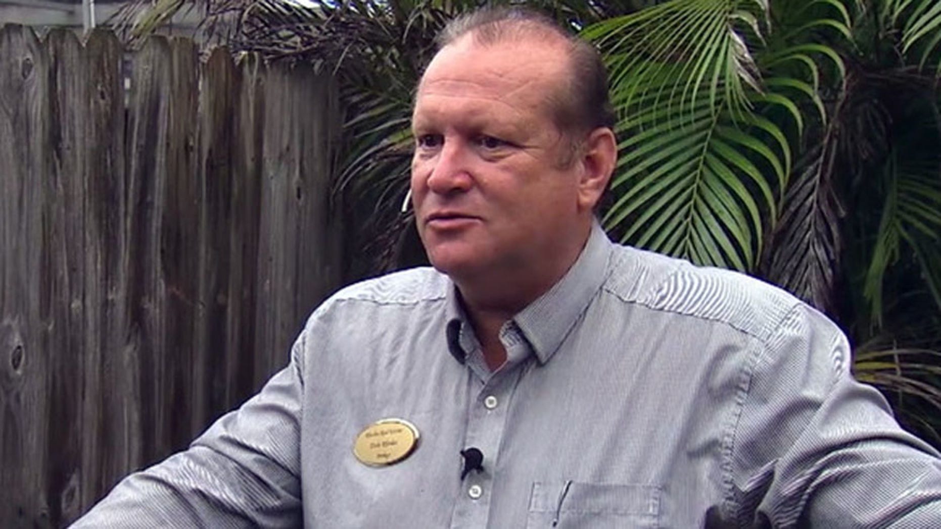Dale Rhodes, one of the neighbors who helped rescue a toddler who had drowned in a Florida pool.
