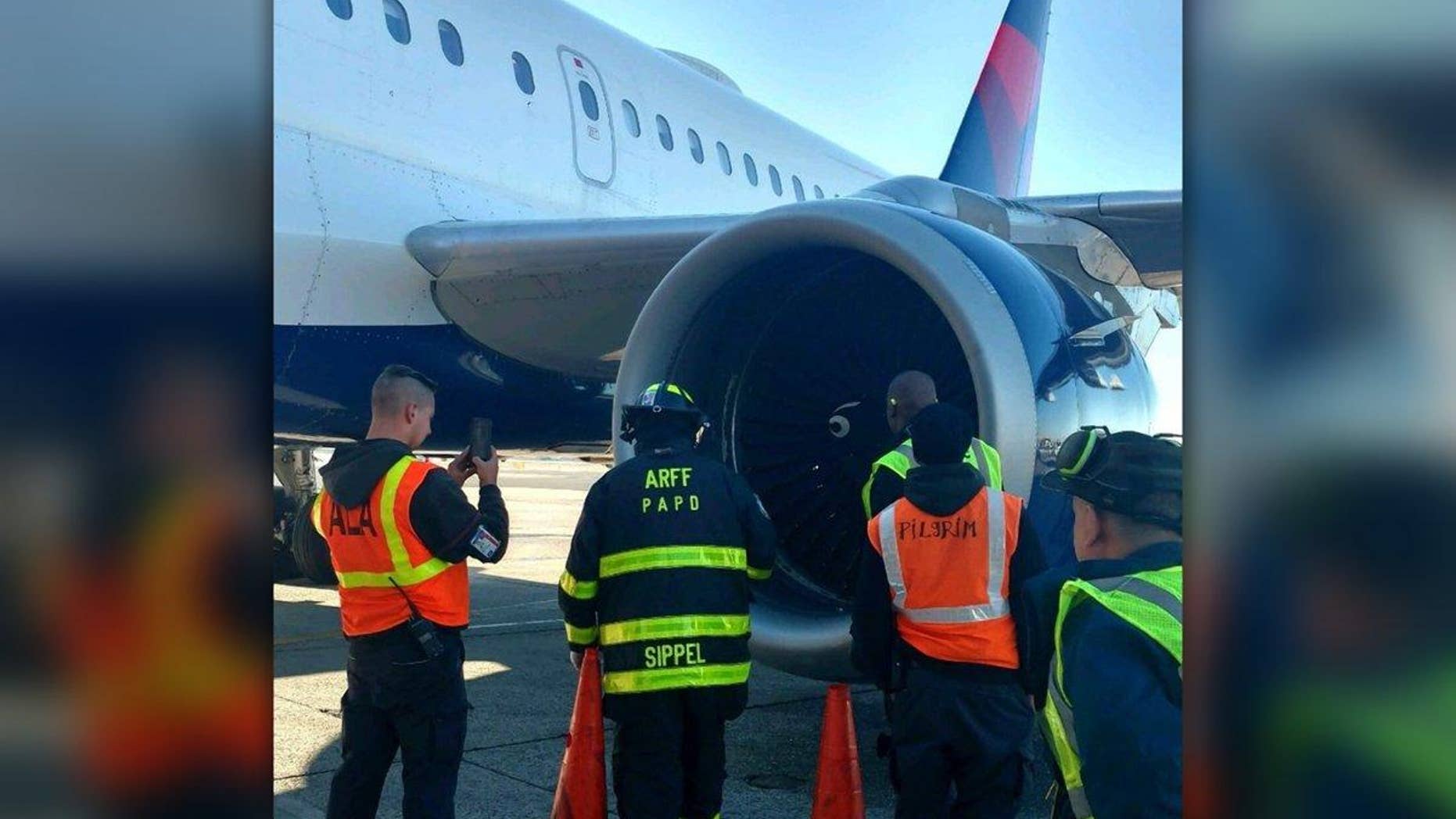 The plane was diverted back to JFK airport to be inspected by the Port Authority Police Department Aircraft Rescue Fire Fighter Unit.