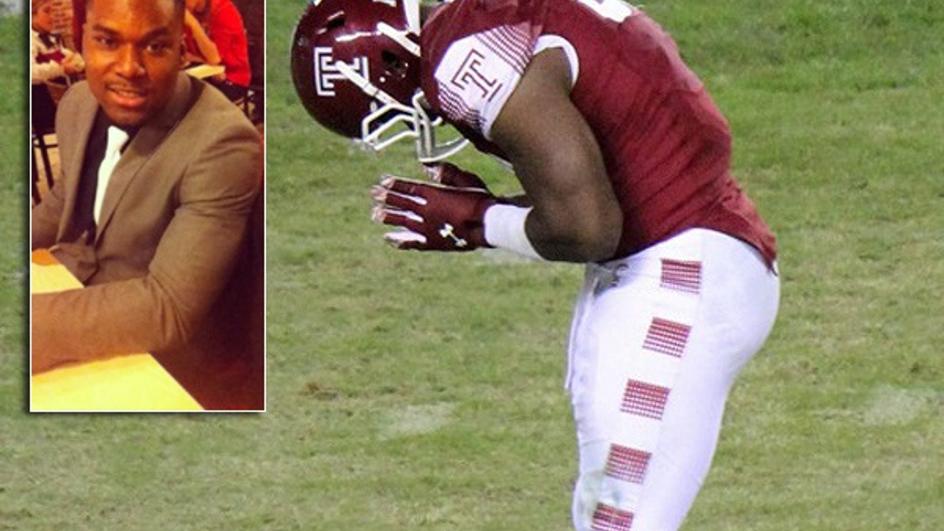 Praise Martin-Oguike, a Nigerian-born son of a New Jersey minister, was kicked off the Temple Owls football team and out of school for nearly two years after a woman accused him of assaulting her in a dorm room.