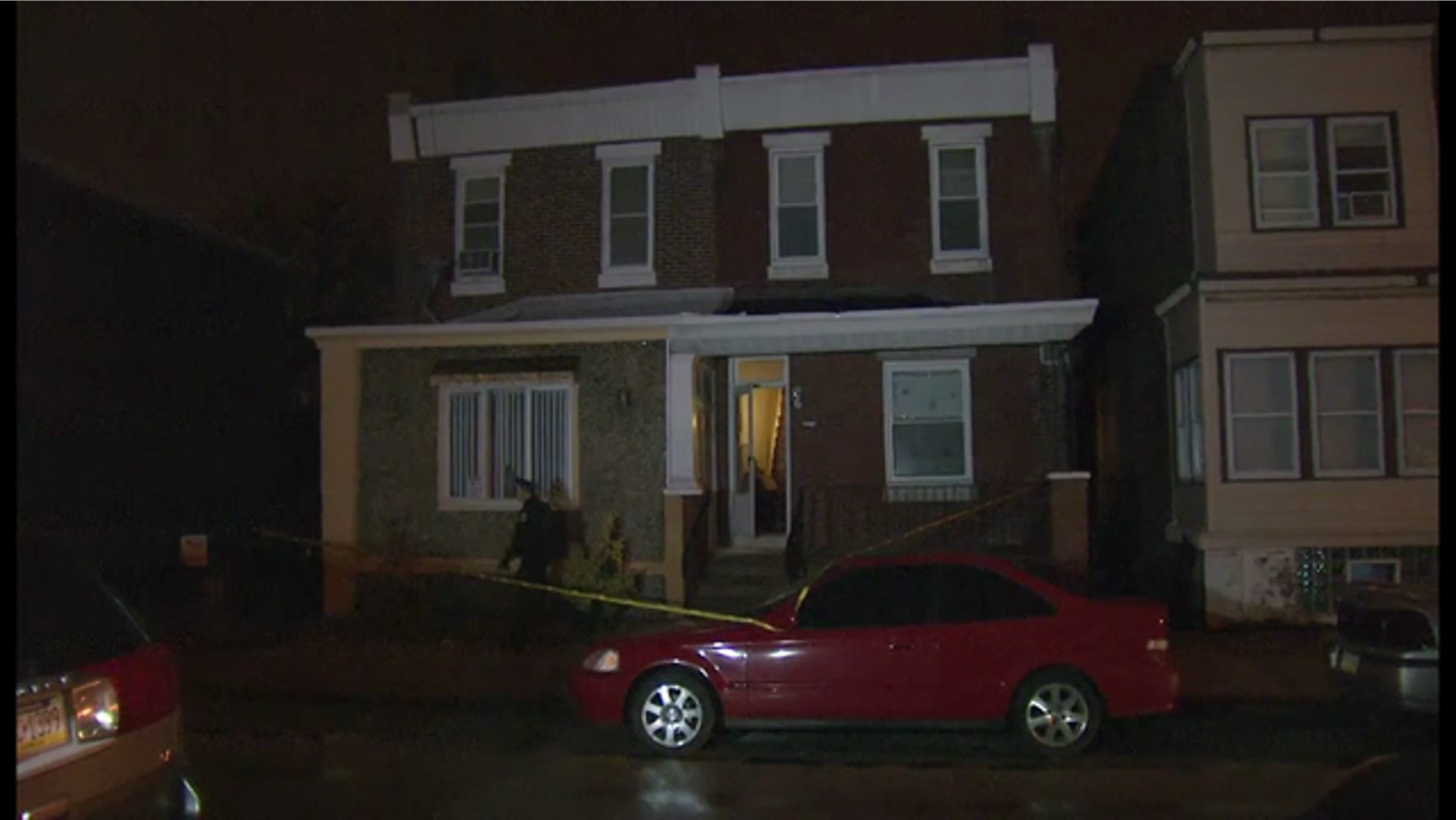 The scene of the gunfire in Philadelphia.