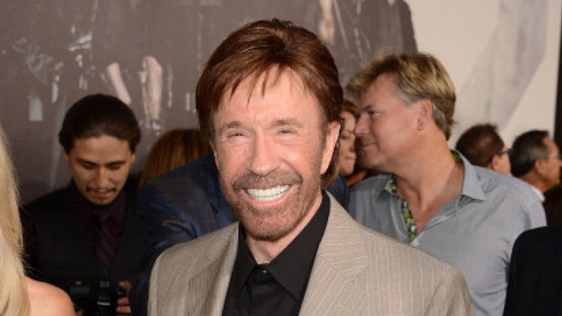 HOLLYWOOD, CA - AUGUST 15: Actor Chuck Norris arrives at Lionsgate Films' 'The Expendables 2' premiere on August 15, 2012 in Hollywood, California. (Photo by Jason Merritt/Getty Images)