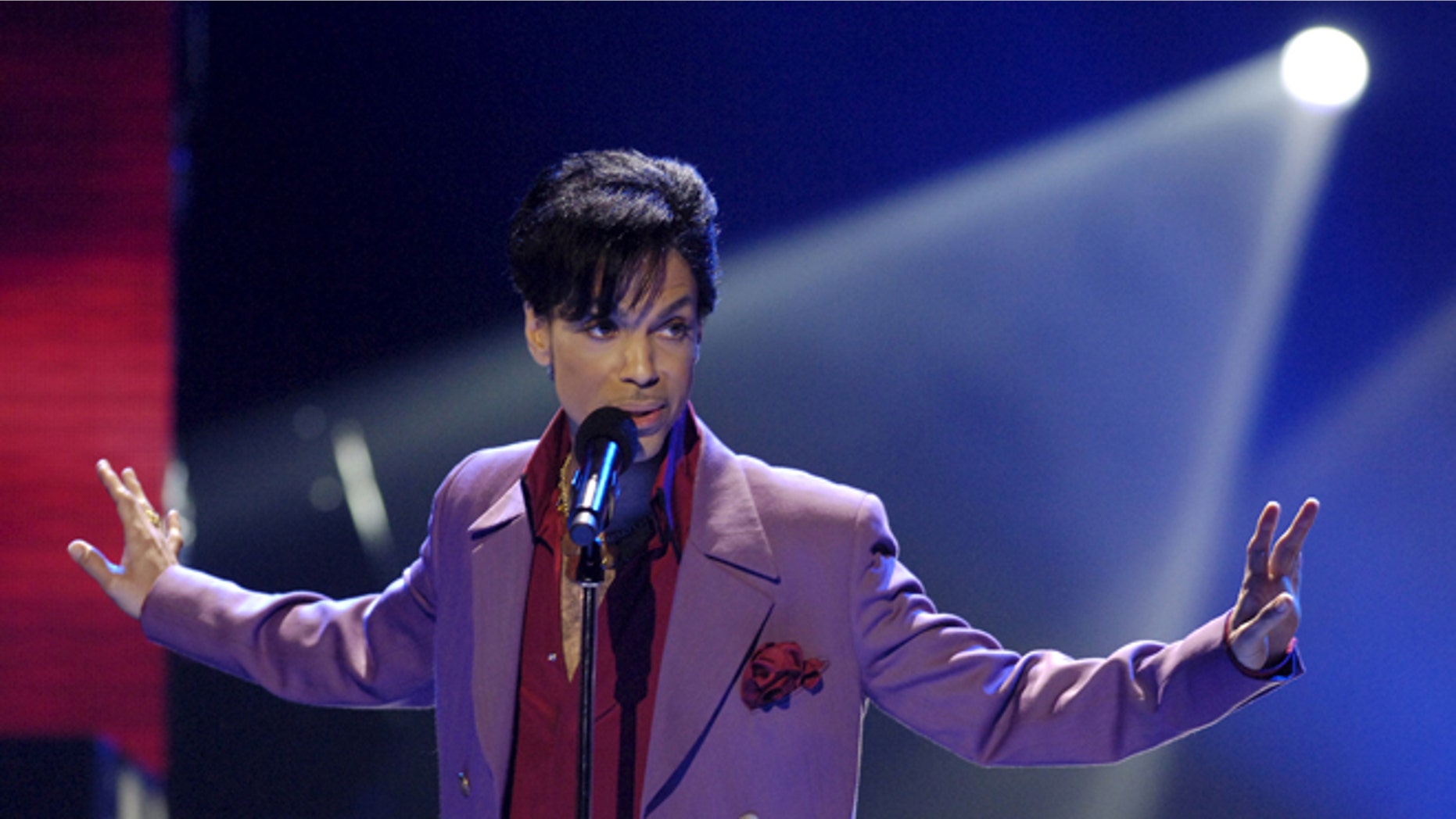 May 24, 2006. Singer Prince performs in a surprise appearance on "American Idol."
